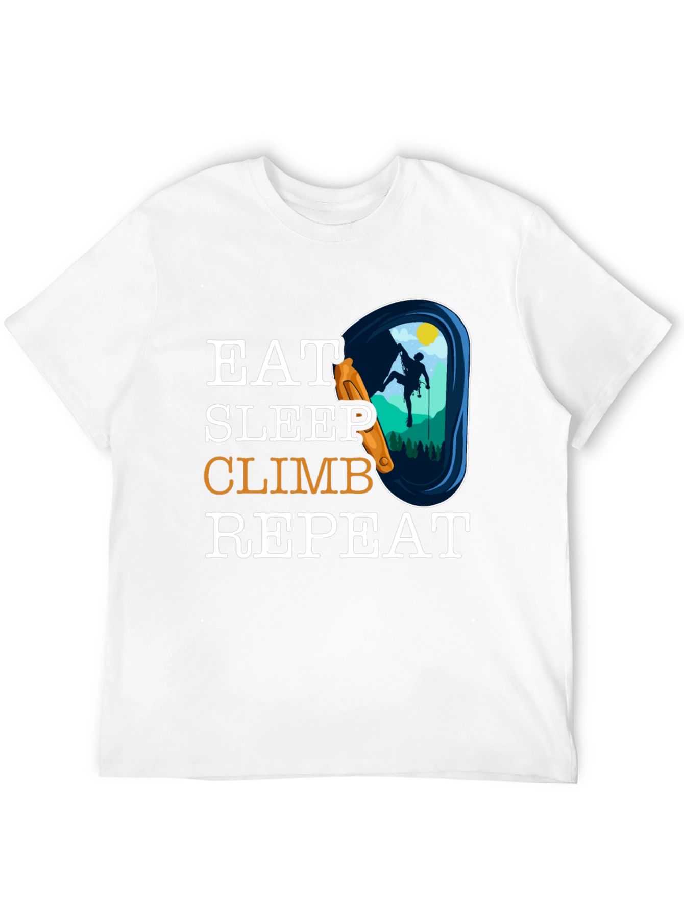 Eat Sleep Climb Repeat T-Shirt Climbing Graphic Tee