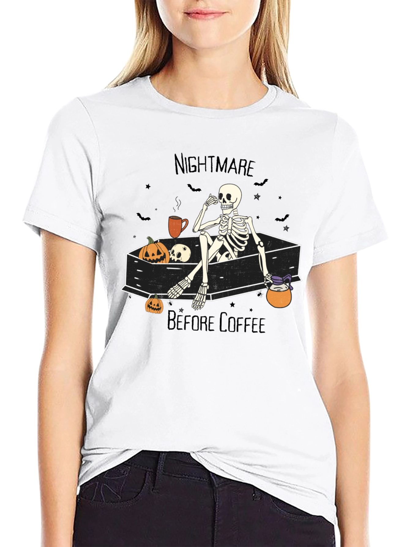 Nightmare Before Coffee Halloween T-Shirt