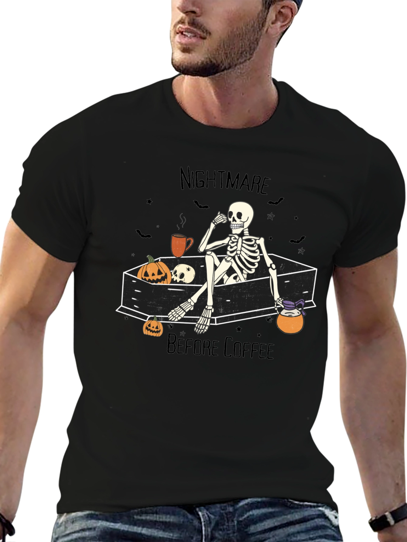 Nightmare Before Coffee Halloween T-Shirt