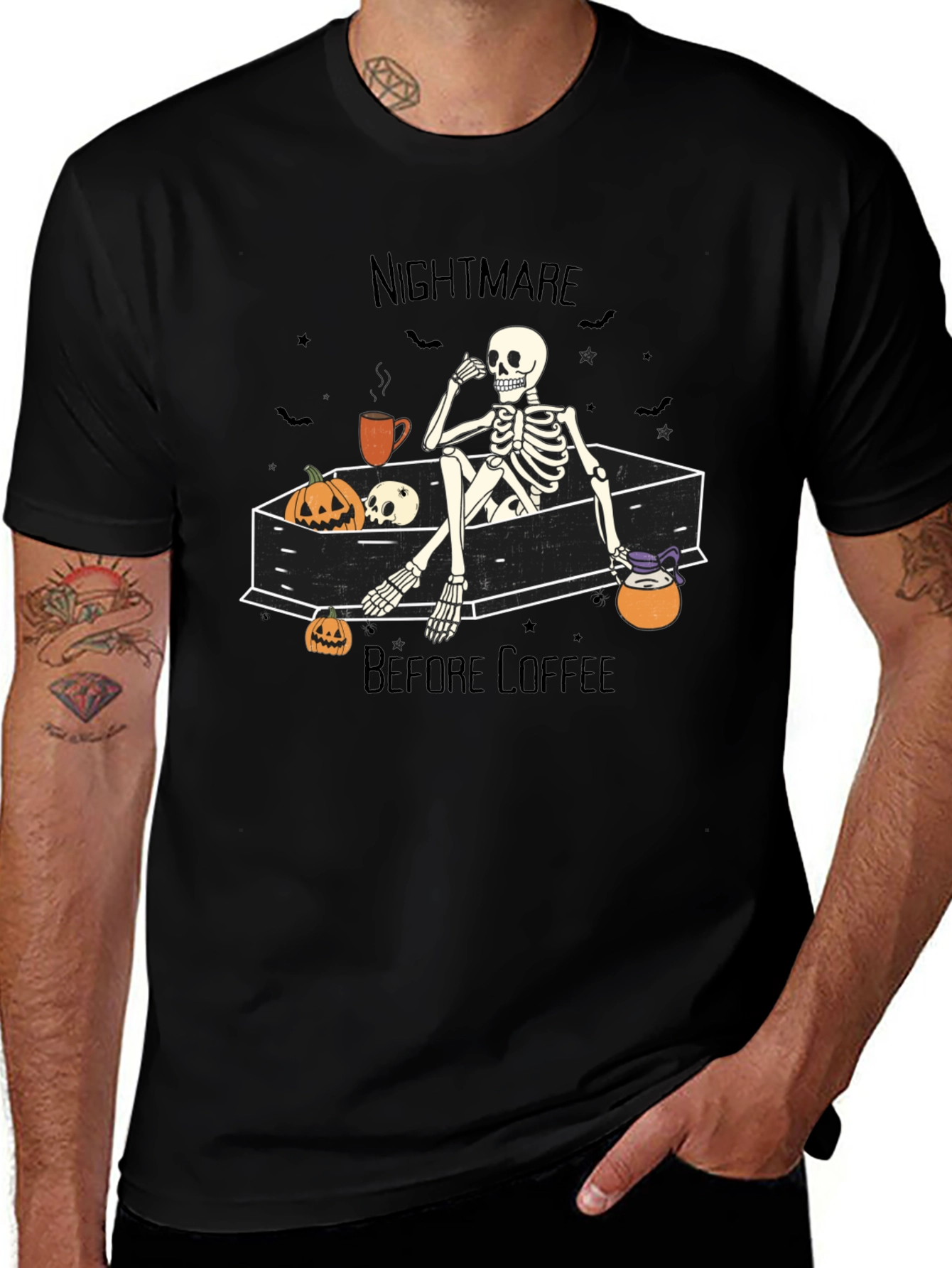 Nightmare Before Coffee Halloween T-Shirt