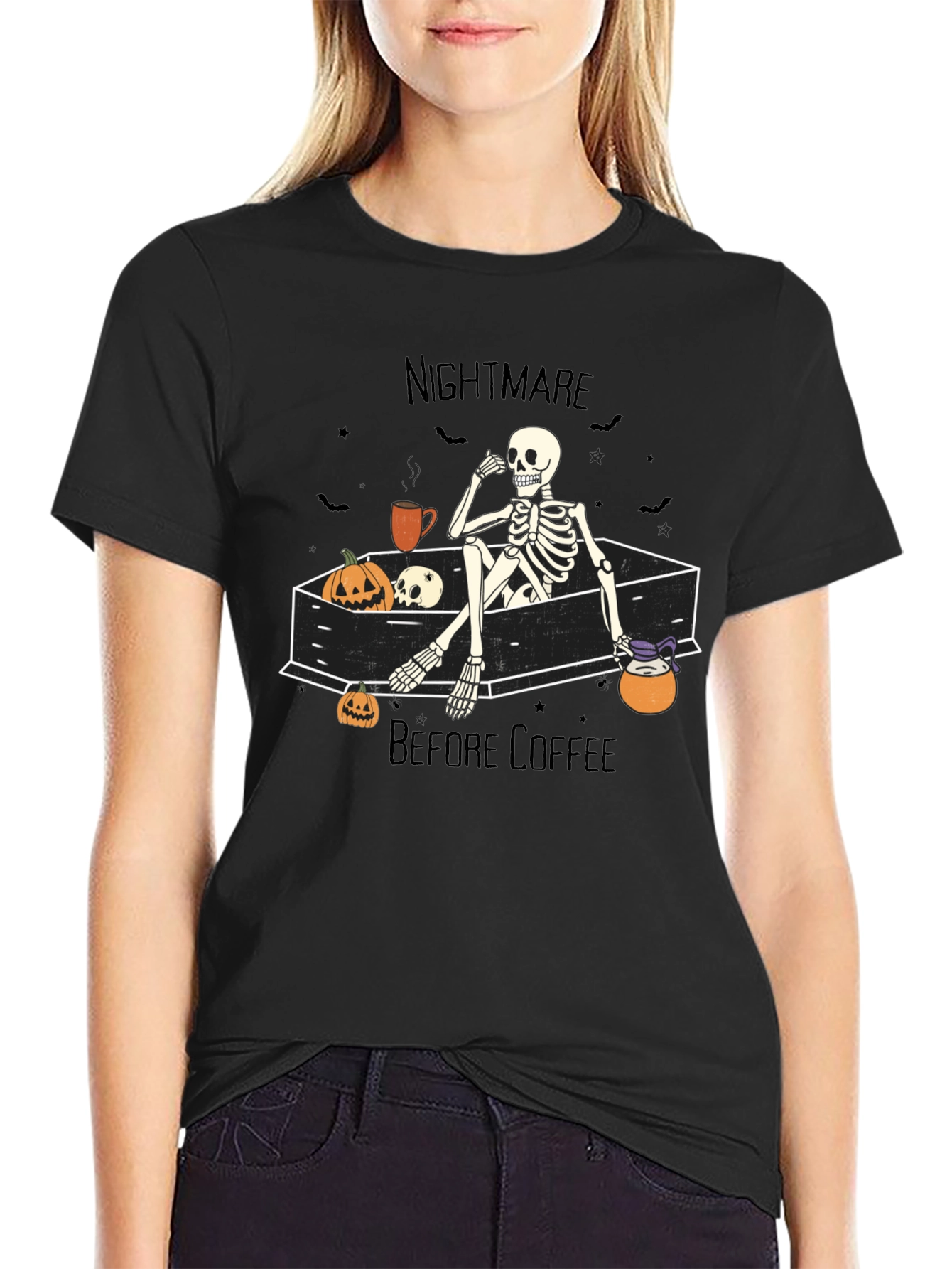 Nightmare Before Coffee Halloween T-Shirt