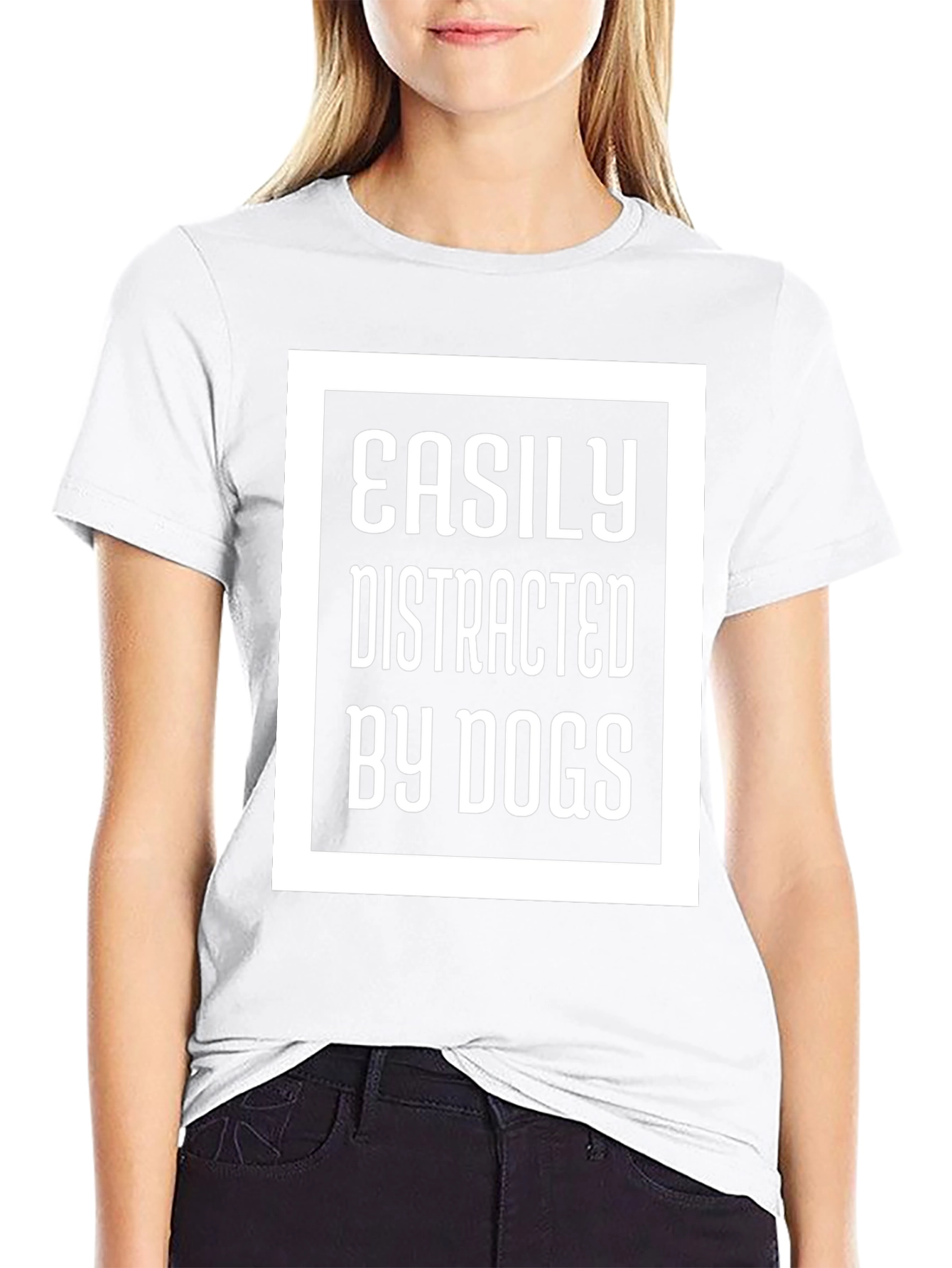 Easily Distracted By Dogs Graphic T-Shirt