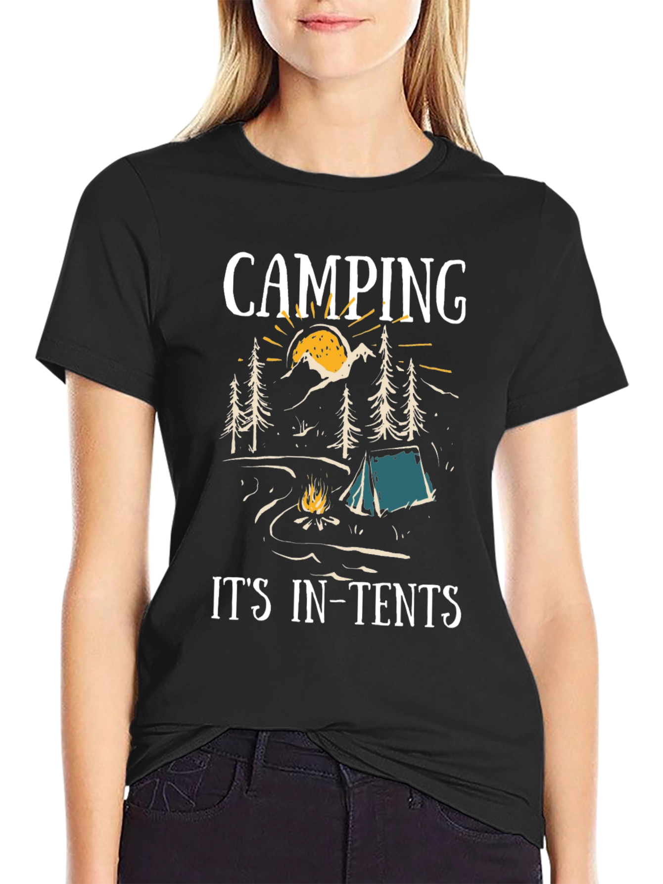 Camping Its In-Tents Graphic Tee