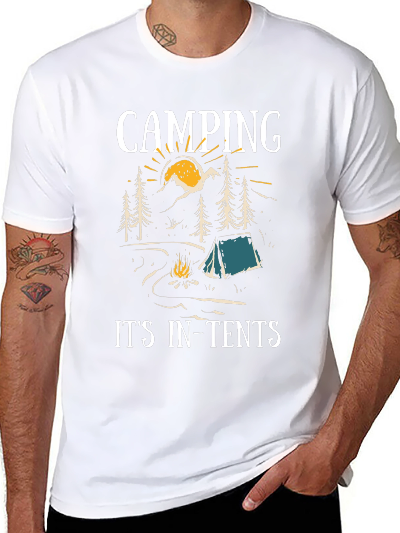 Camping Its In-Tents Graphic Tee