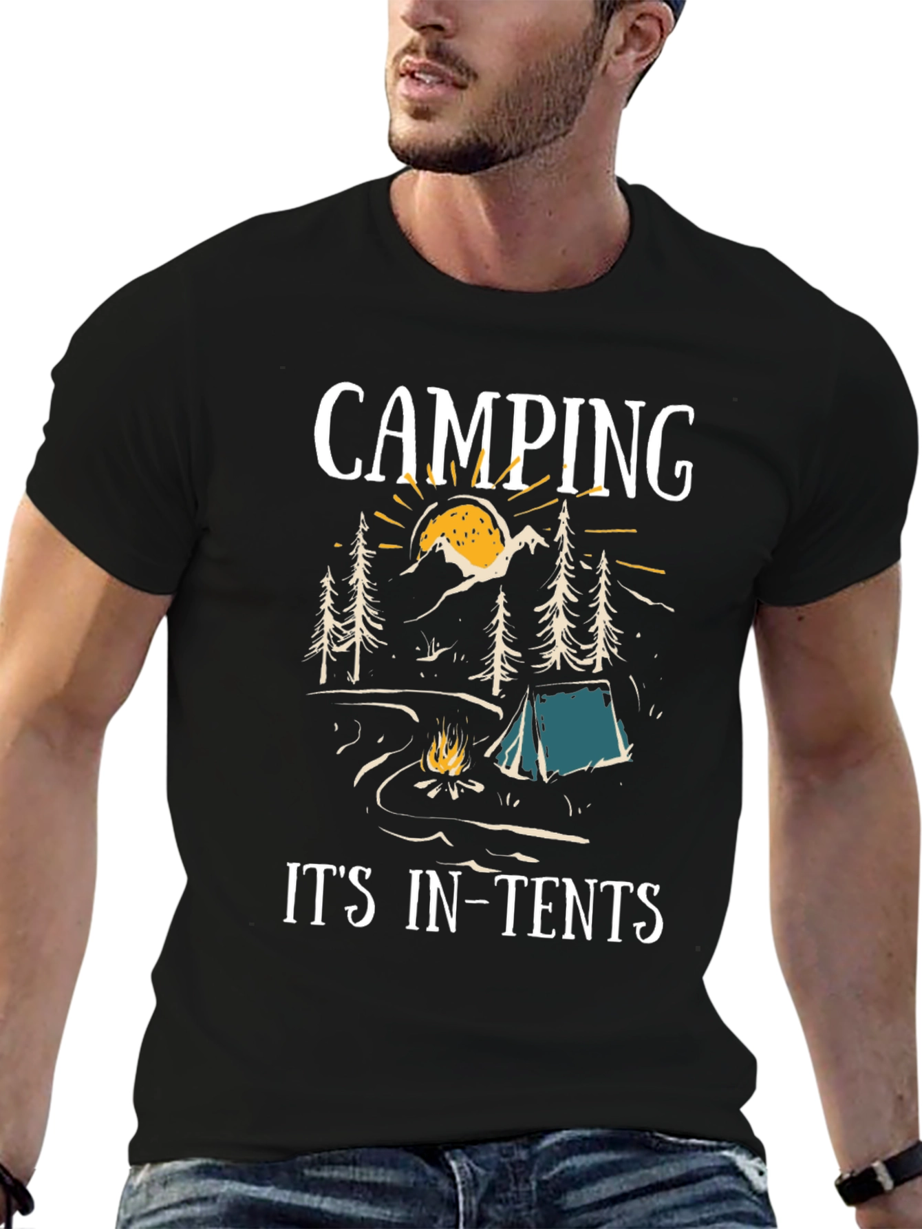 Camping Its In-Tents Graphic Tee
