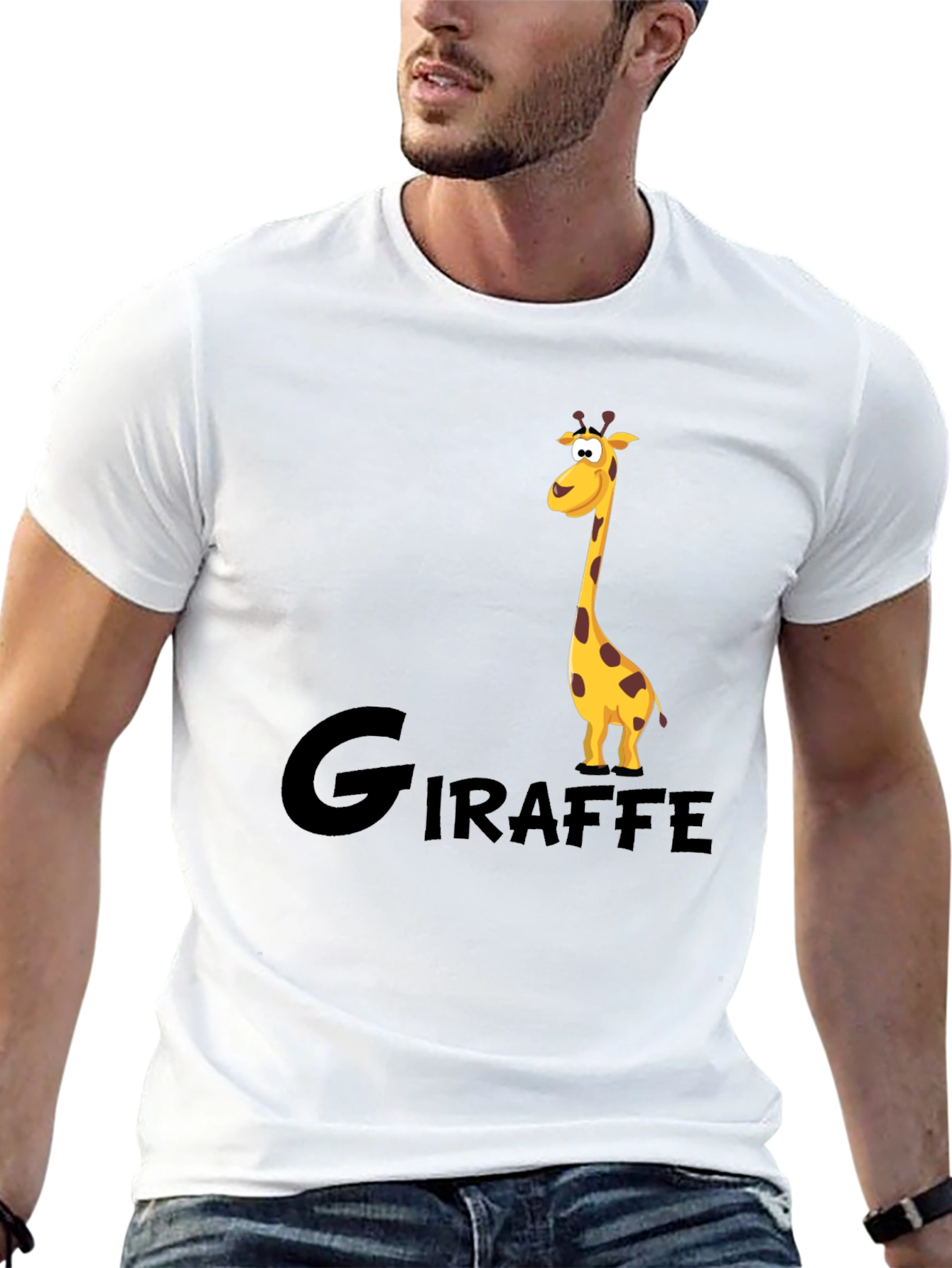 Giraffe Graphic Tee - Cool Animal Print T-Shirt