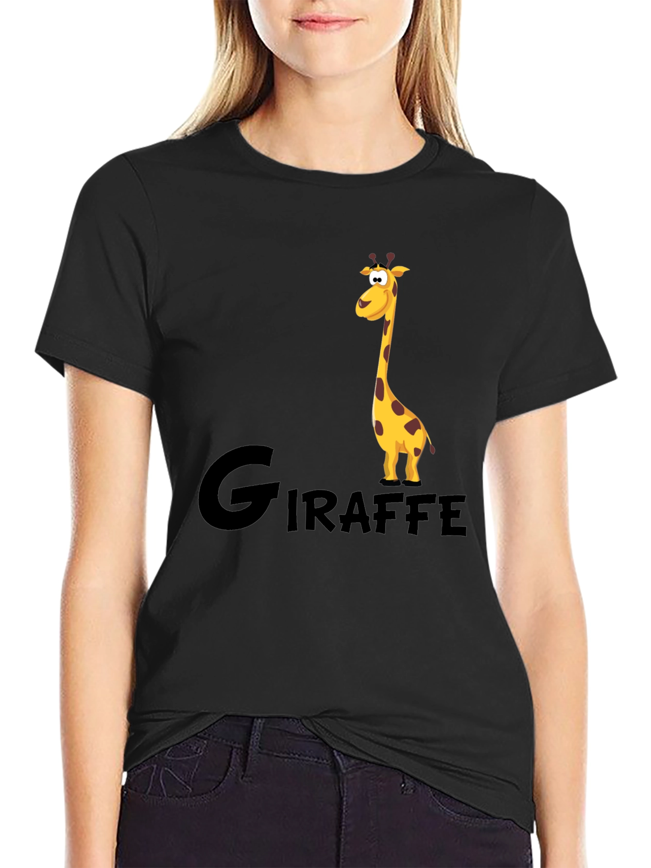 Giraffe Graphic Tee - Cool Animal Print T-Shirt