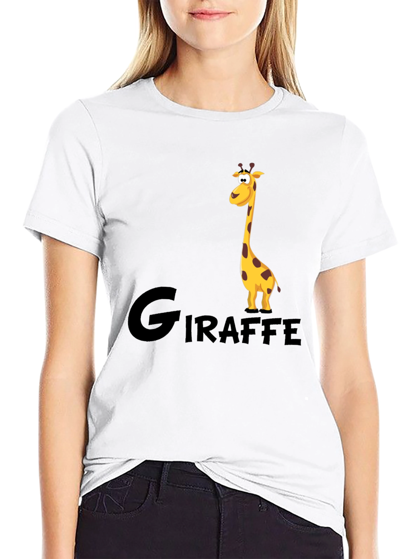 Giraffe Graphic Tee - Cool Animal Print T-Shirt