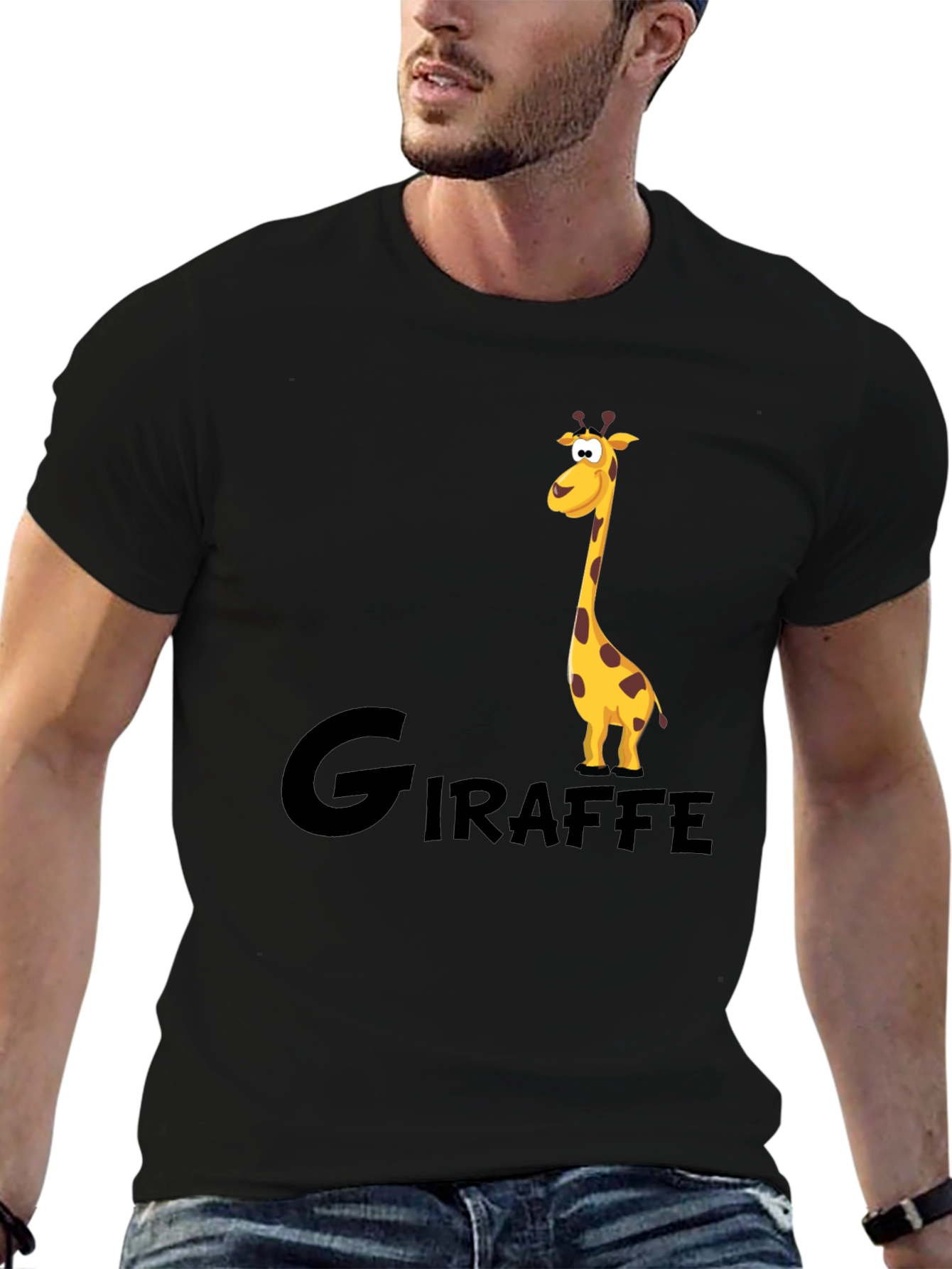 Giraffe Graphic Tee - Cool Animal Print T-Shirt