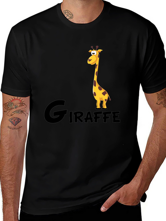 Giraffe Graphic Tee - Cool Animal Print T-Shirt