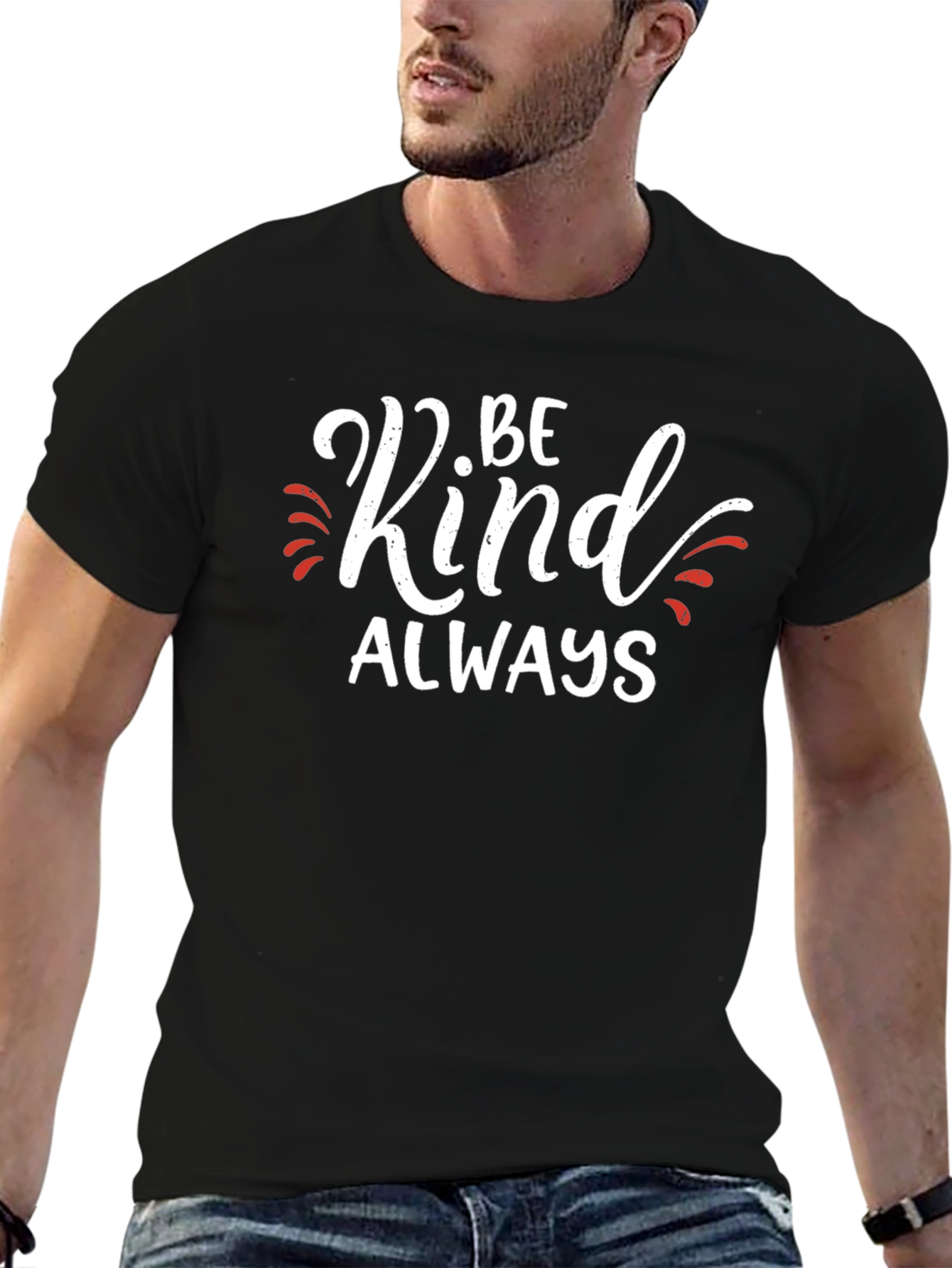 Be Kind Always Black Graphic Tee