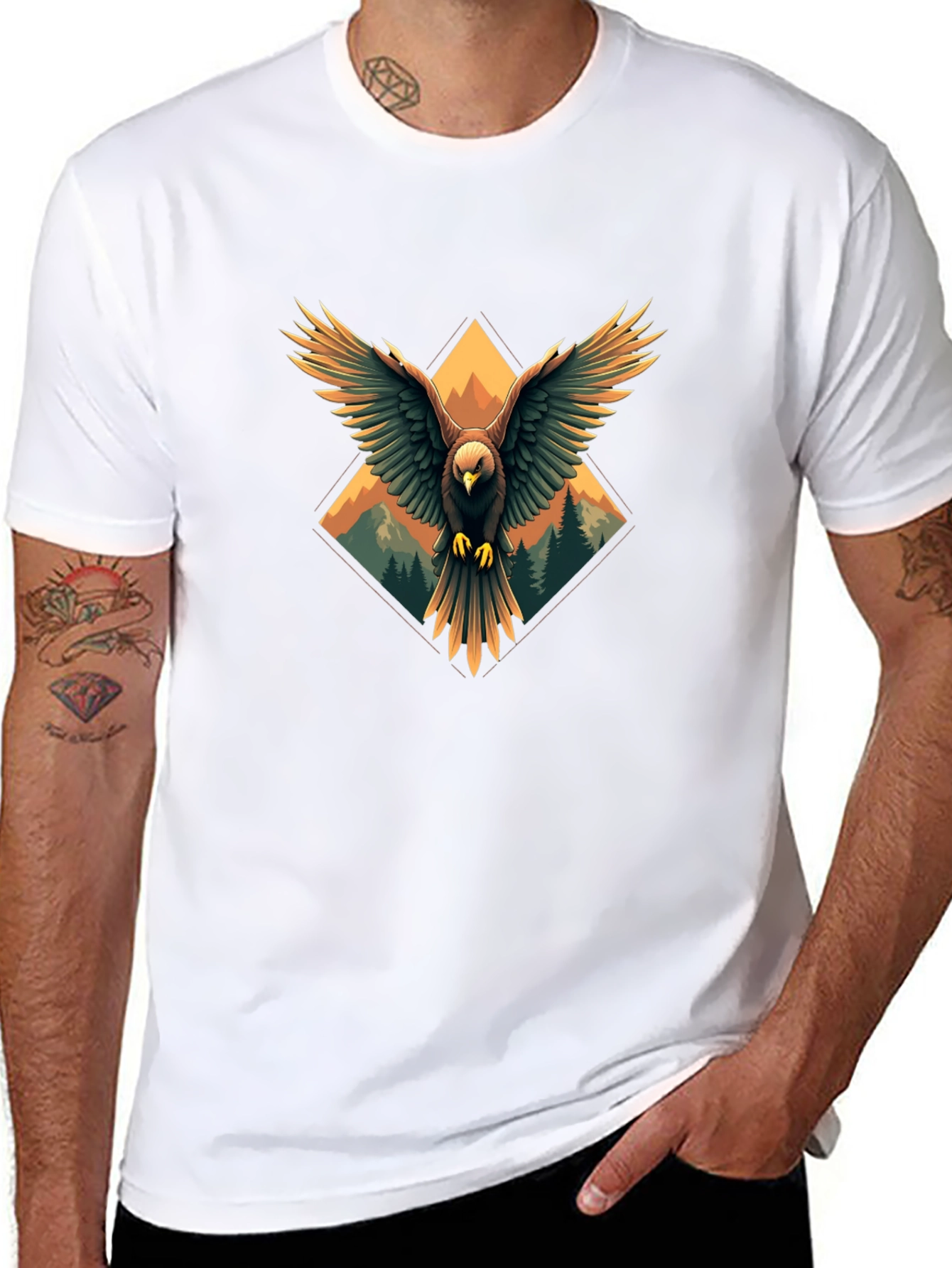 Eagle Graphic Tee - Black