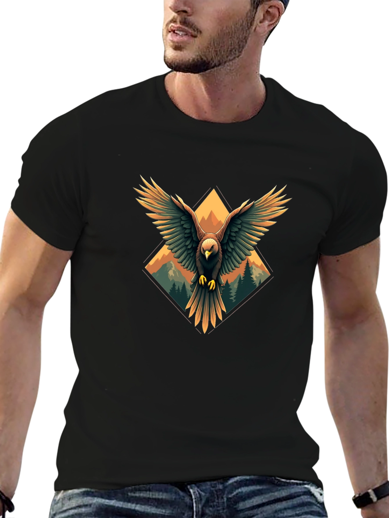 Eagle Graphic Tee - Black