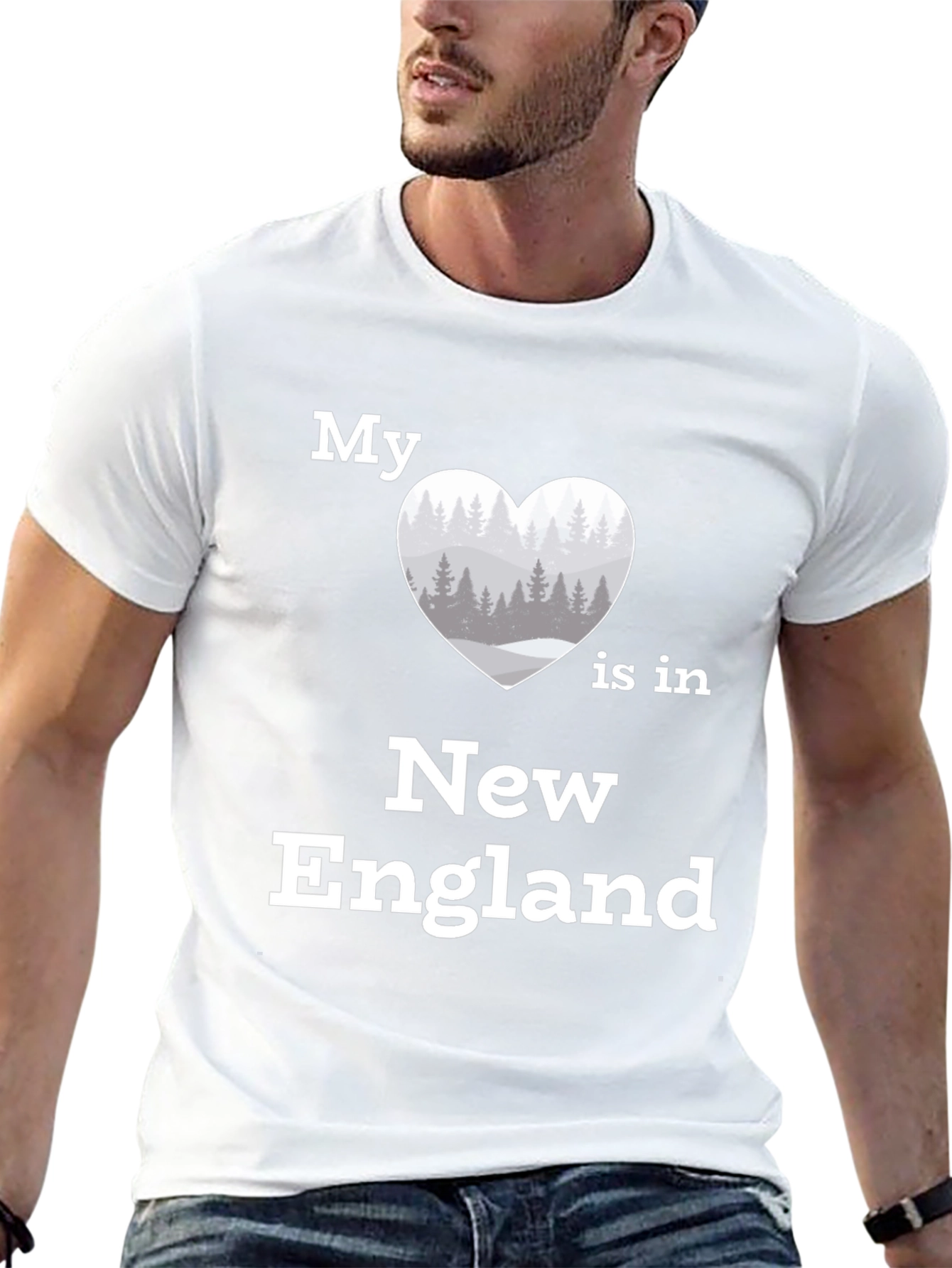 New England Love T-Shirt | Heart Graphic Tee