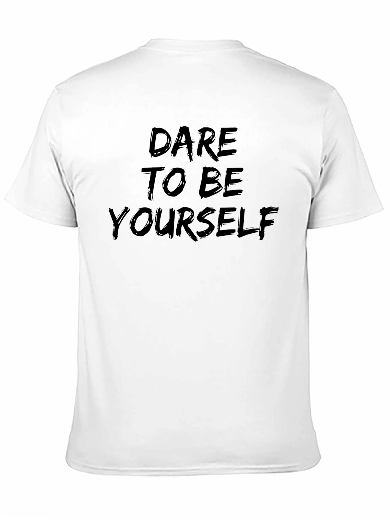 Dare To Be Yourself Graphic Black T-Shirt