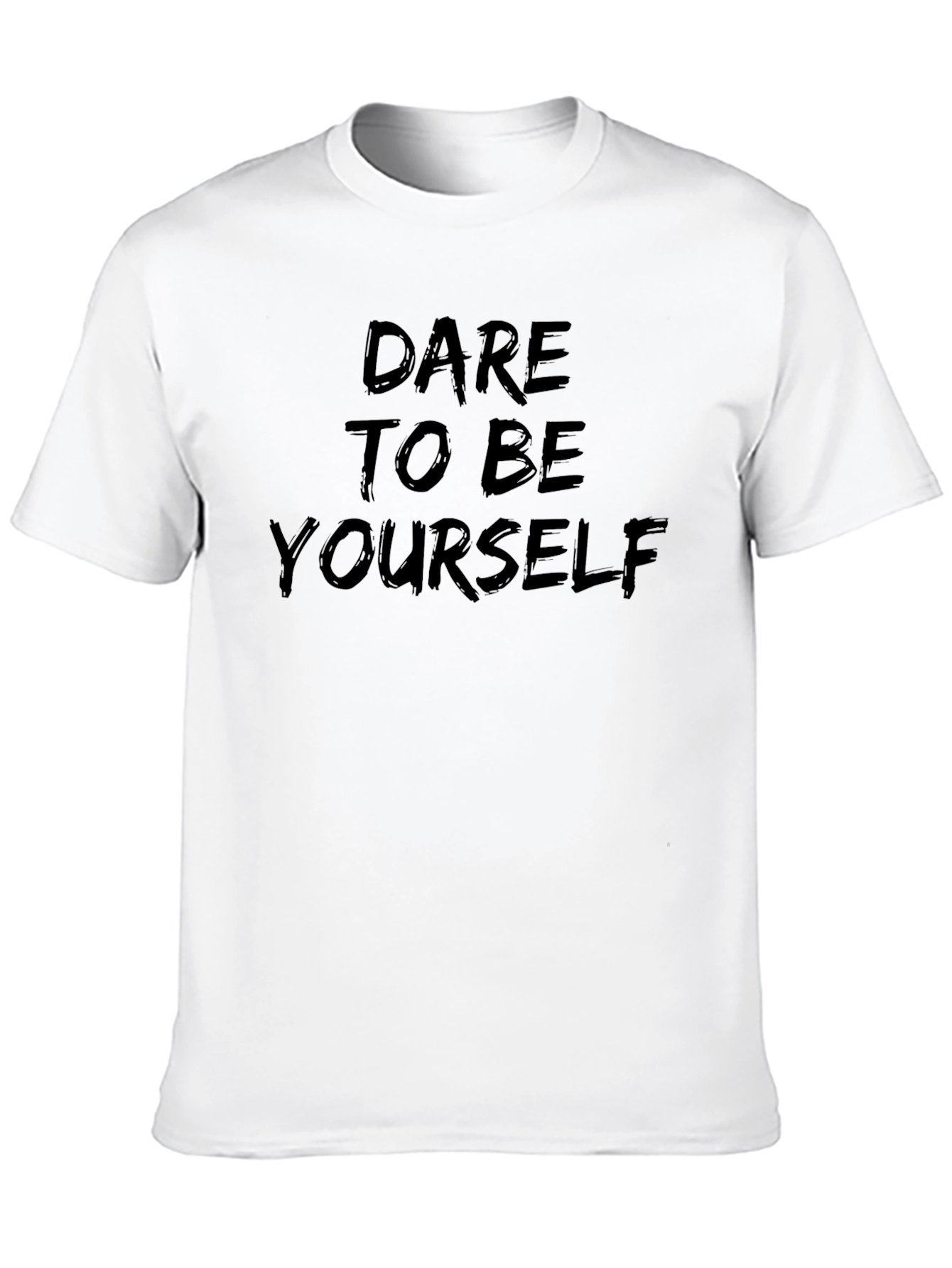 Dare To Be Yourself Graphic Black T-Shirt