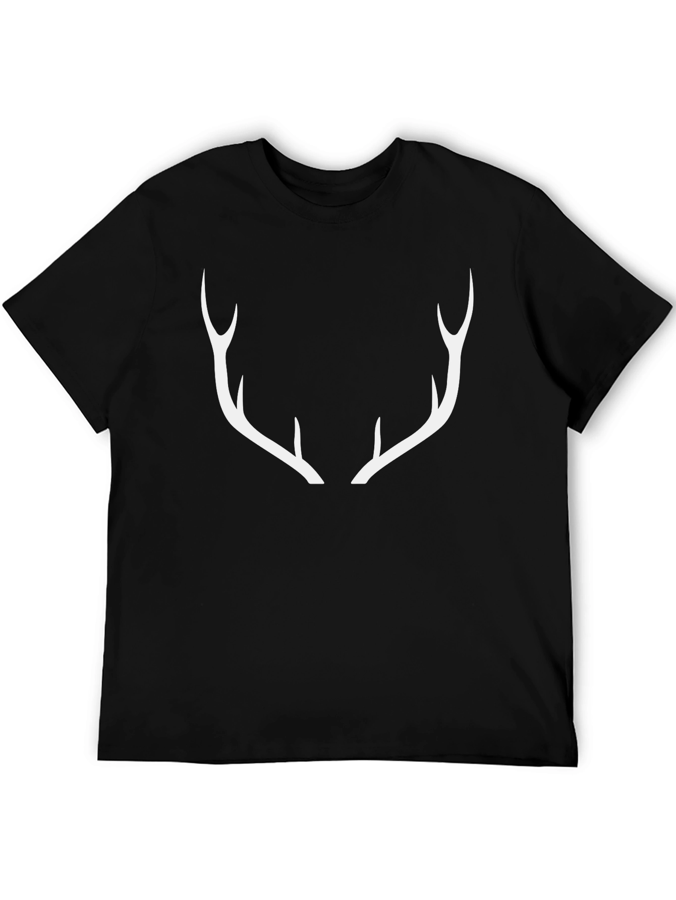 Antler Graphic Black T-Shirt - Stylish Casual Wear