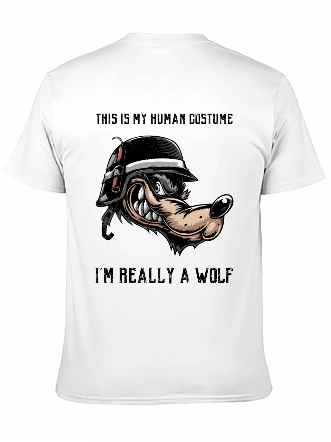 Human Costume Wolf T-Shirt
