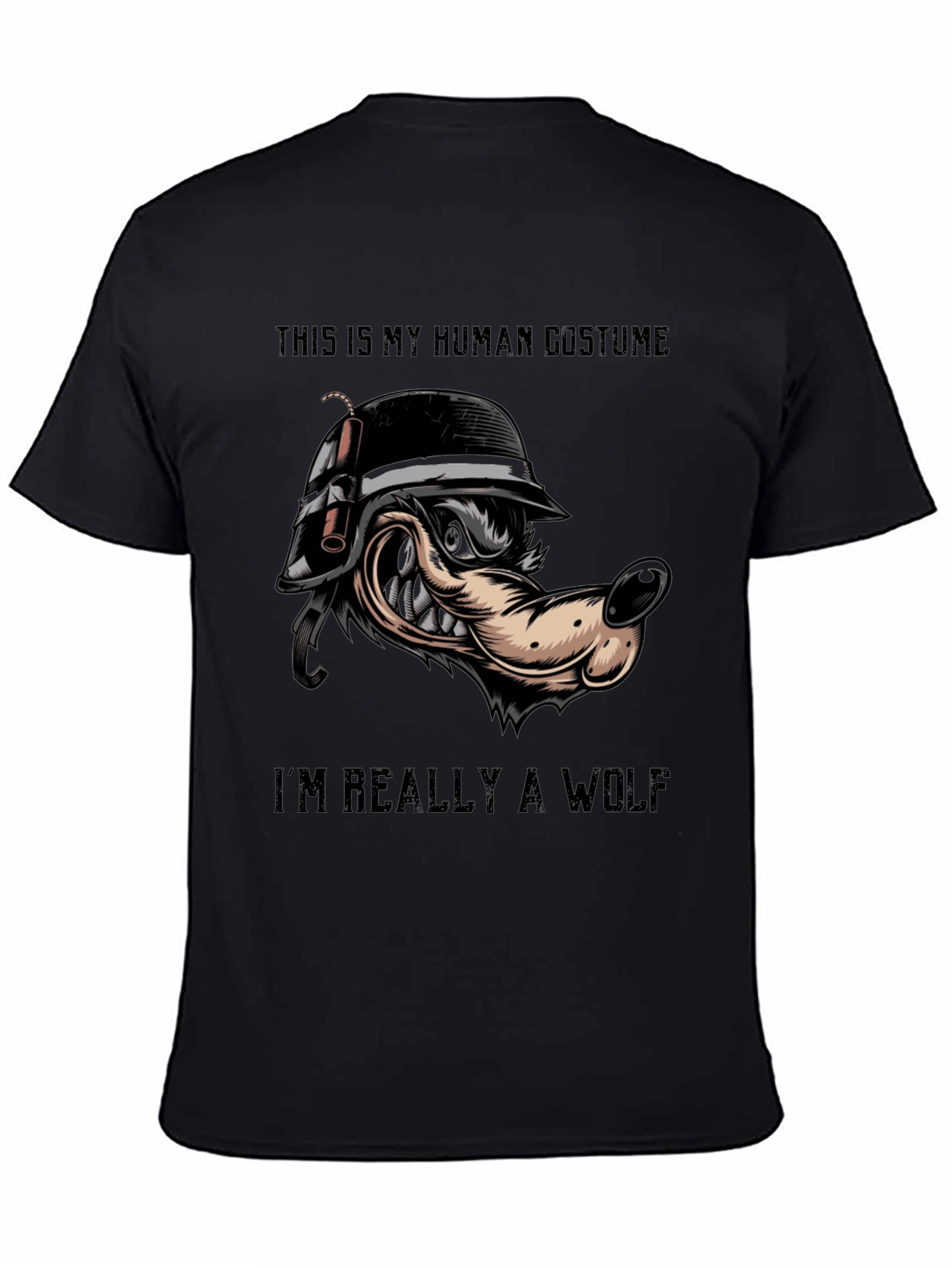 Human Costume Wolf T-Shirt