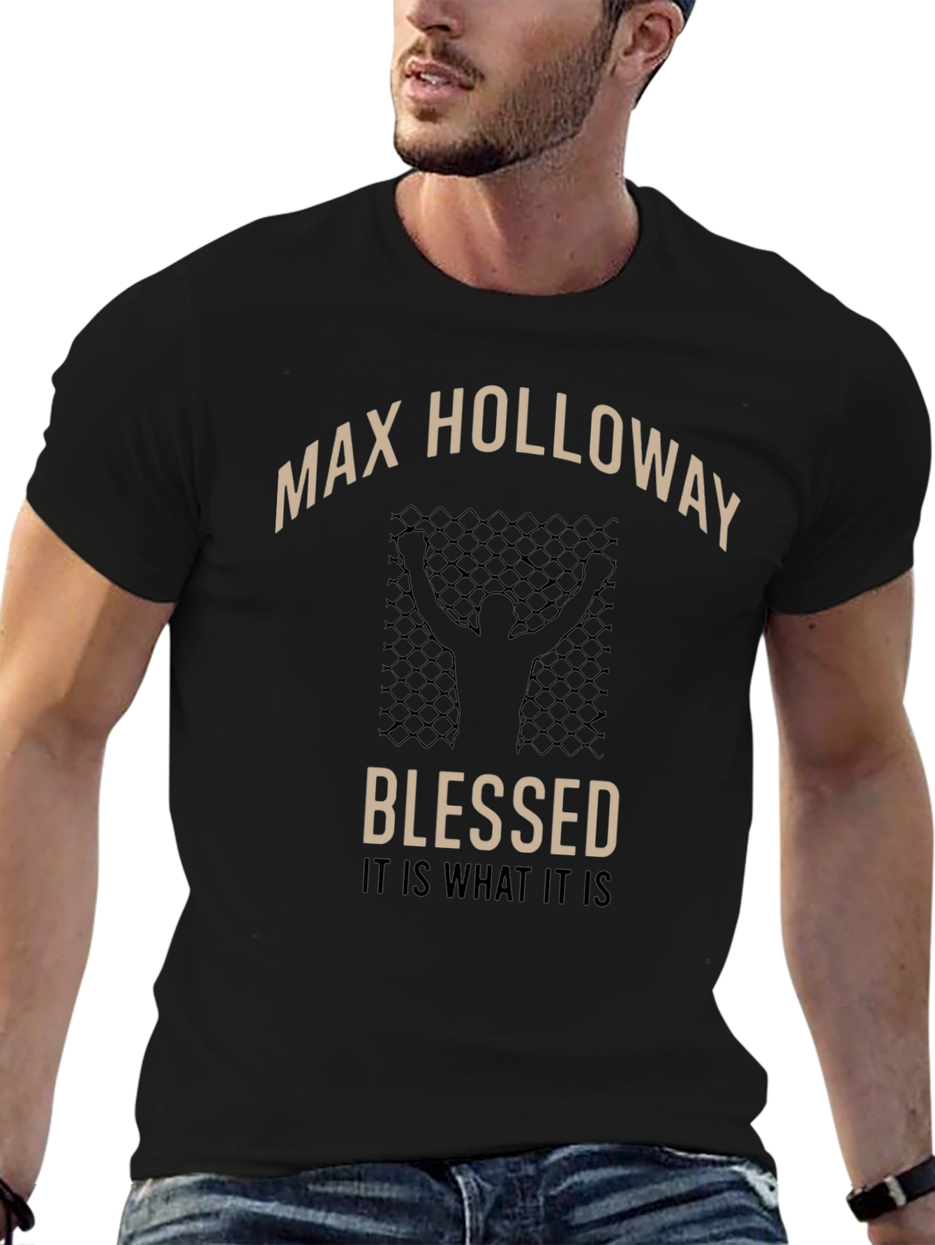 Max Holloway Blessed Black T-Shirt