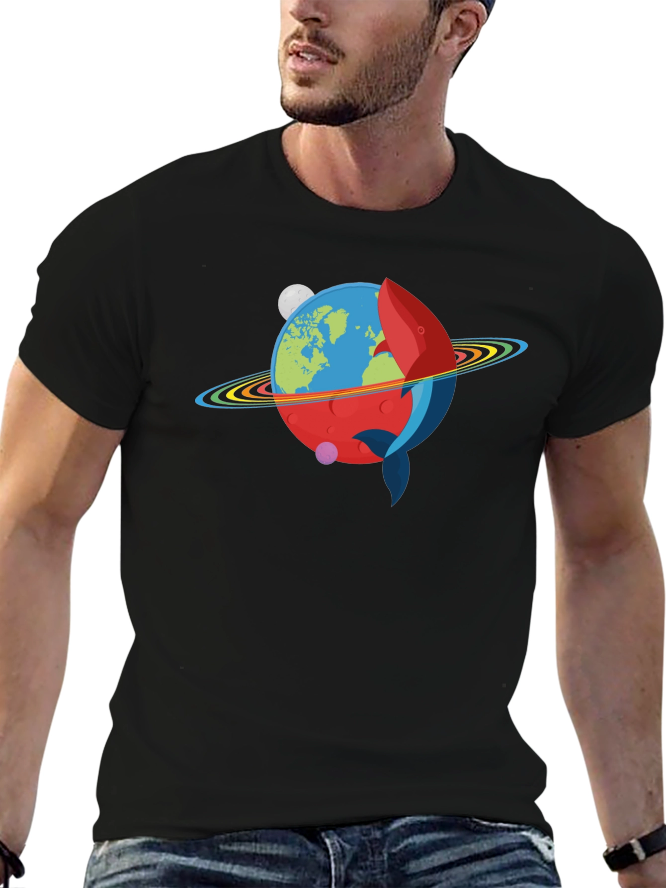 Cosmic Whale Planet T-Shirt