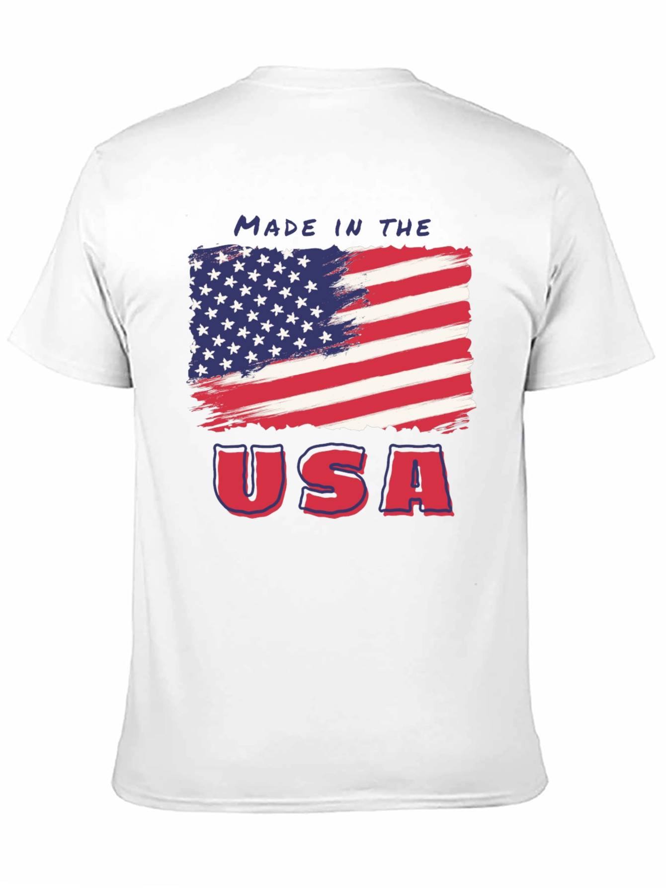 Made in USA American Flag Graphic Tee