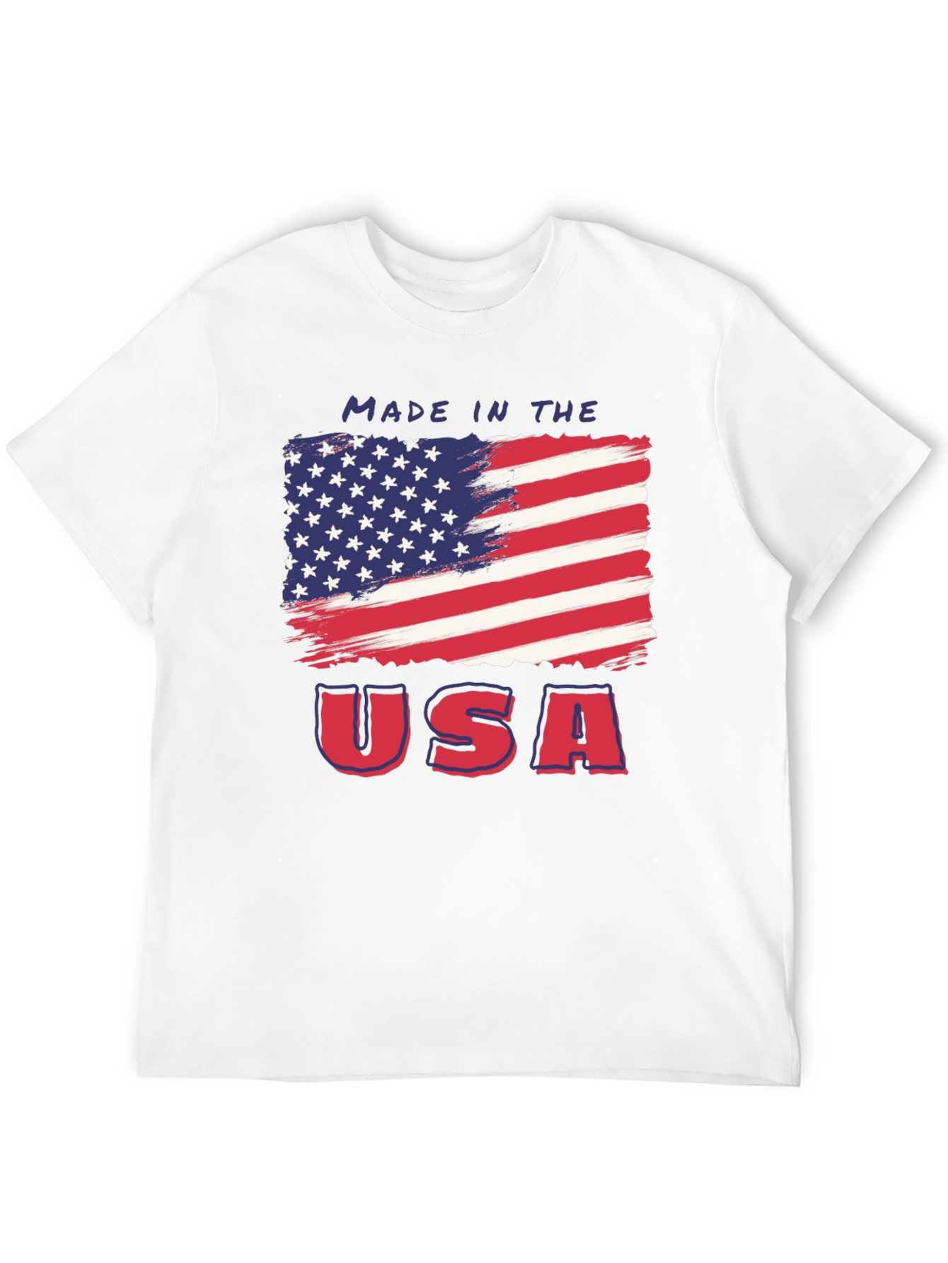 Made in USA American Flag Graphic Tee