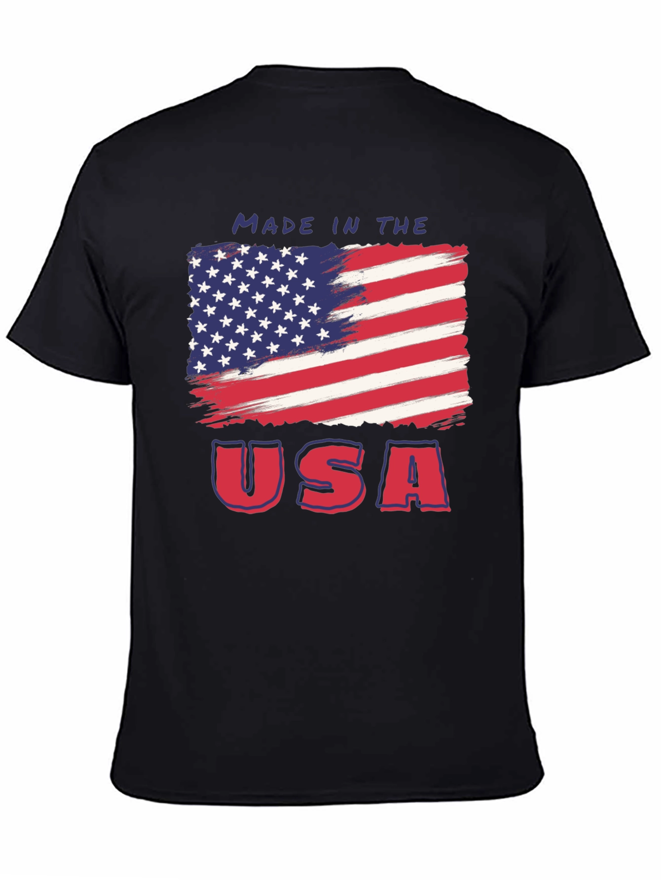 Made in USA American Flag Graphic Tee