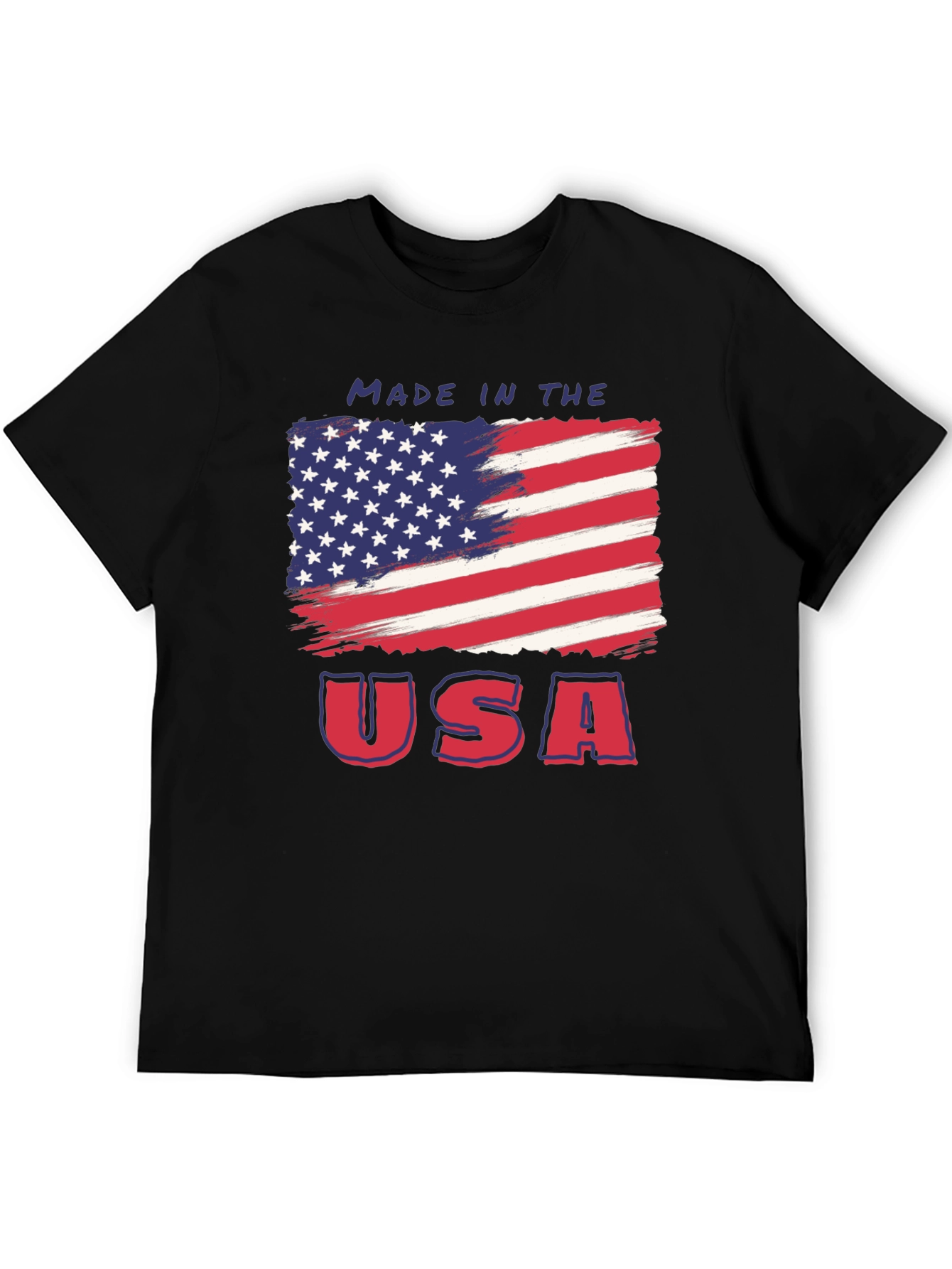 Made in USA American Flag Graphic Tee