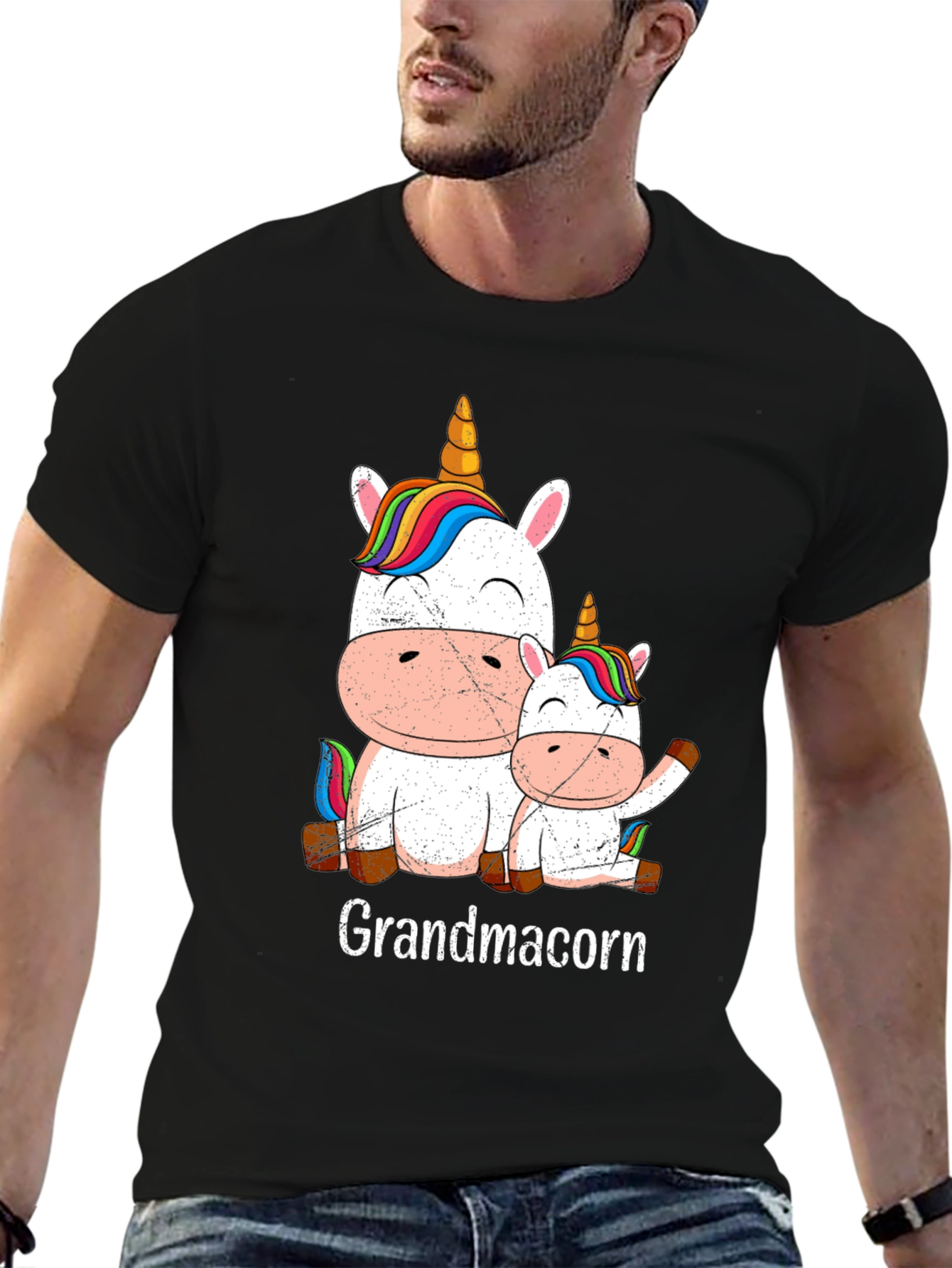 Grandmacorn Unicorn Graphic Tee