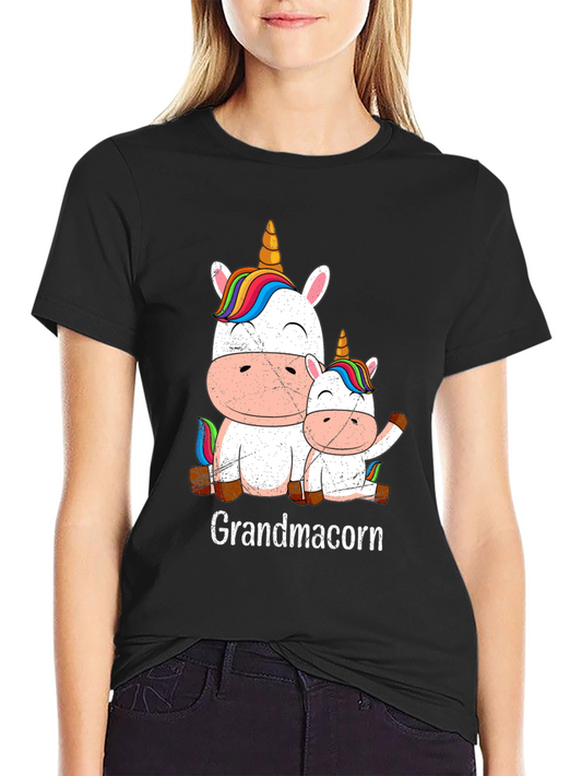 Grandmacorn Unicorn Graphic Tee