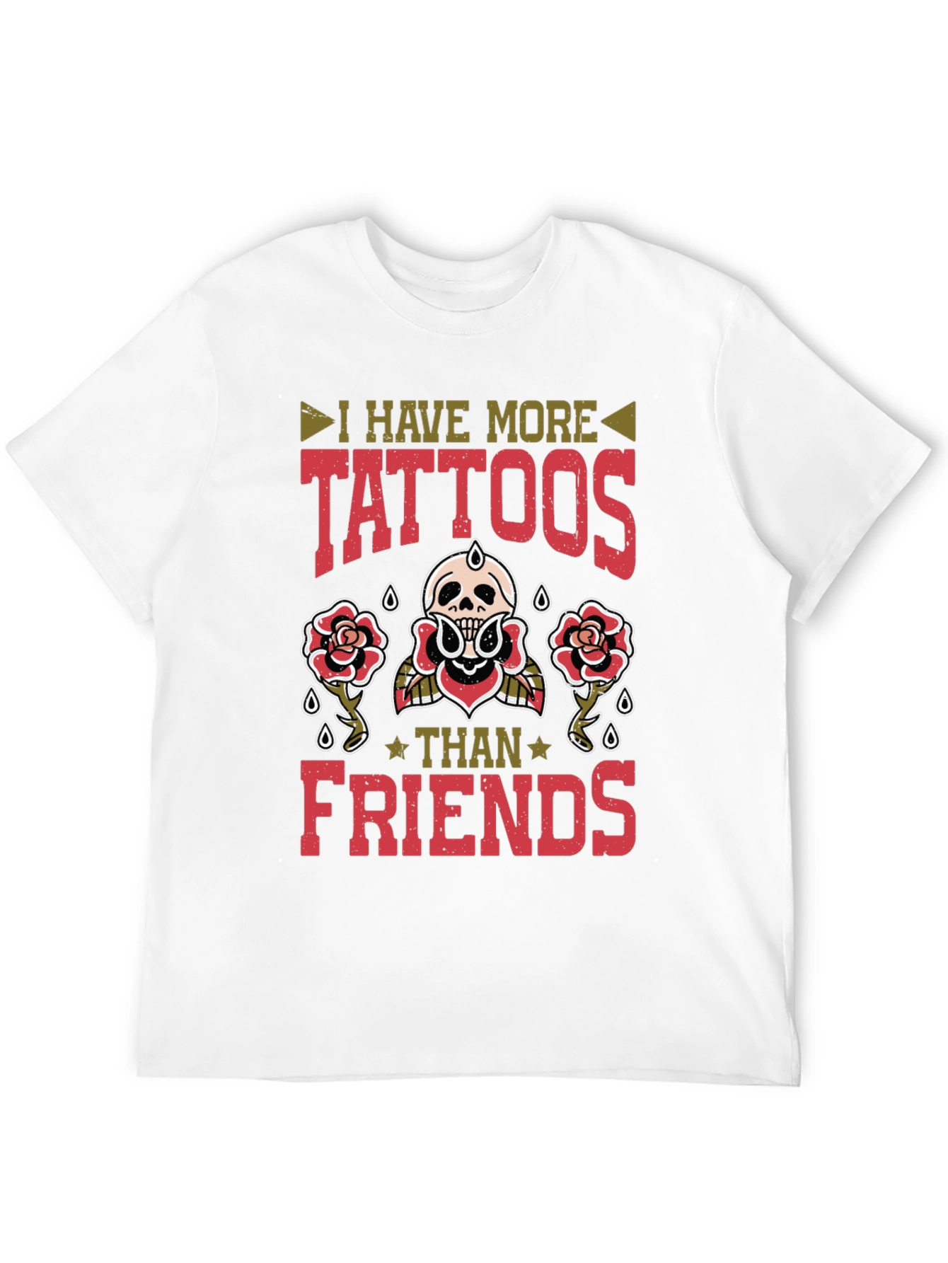 Tattoo Lover T-Shirt - More Tattoos Than Friends