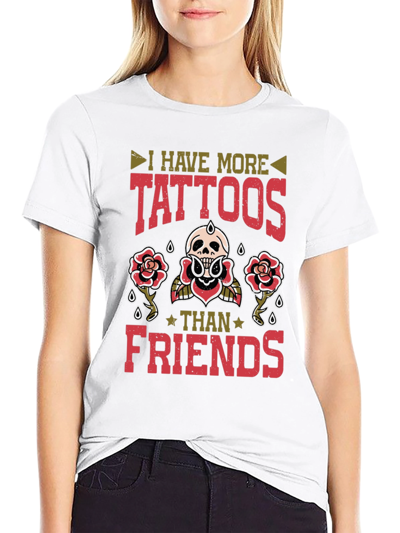 Tattoo Lover T-Shirt - More Tattoos Than Friends