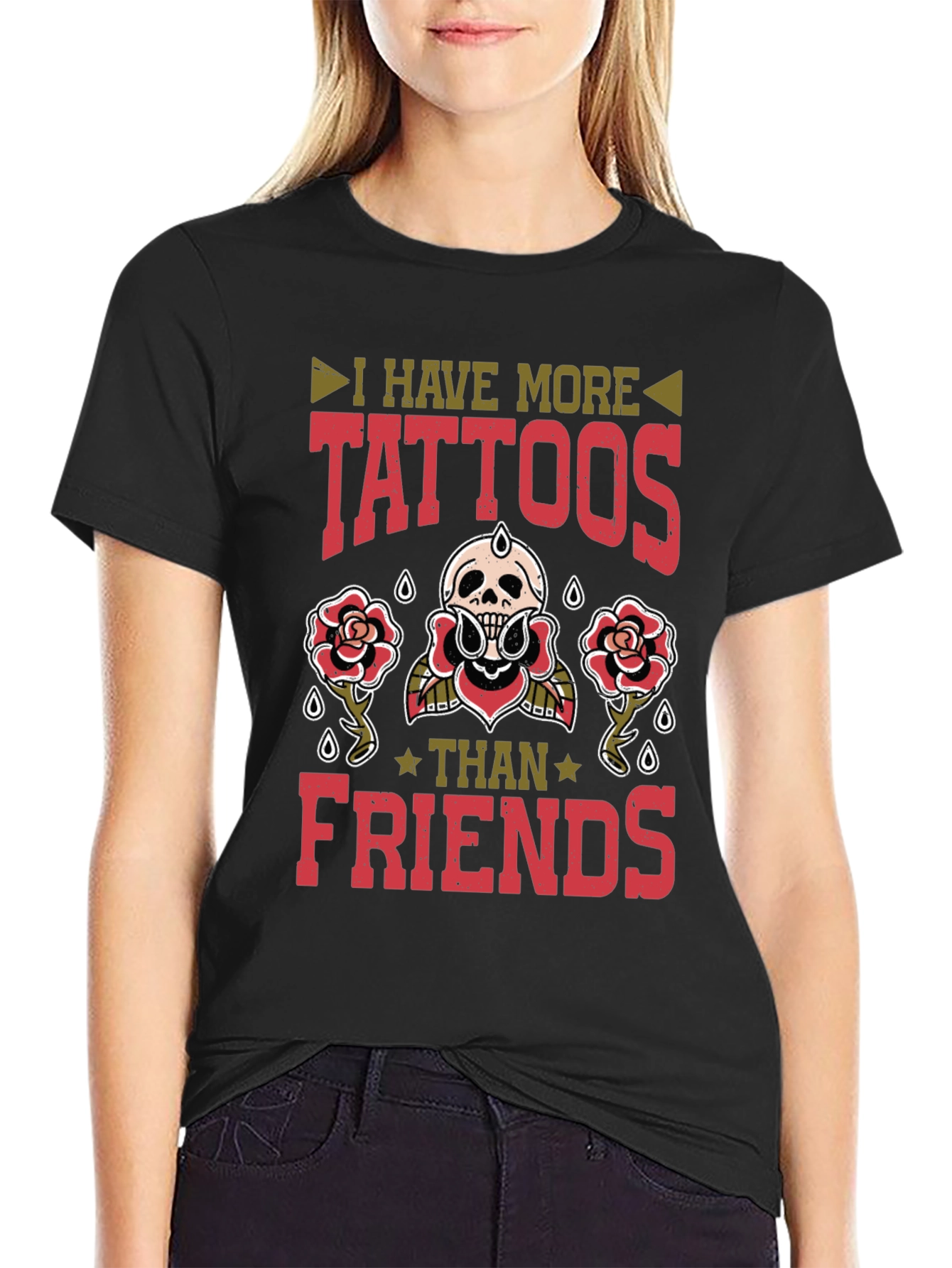 Tattoo Lover T-Shirt - More Tattoos Than Friends