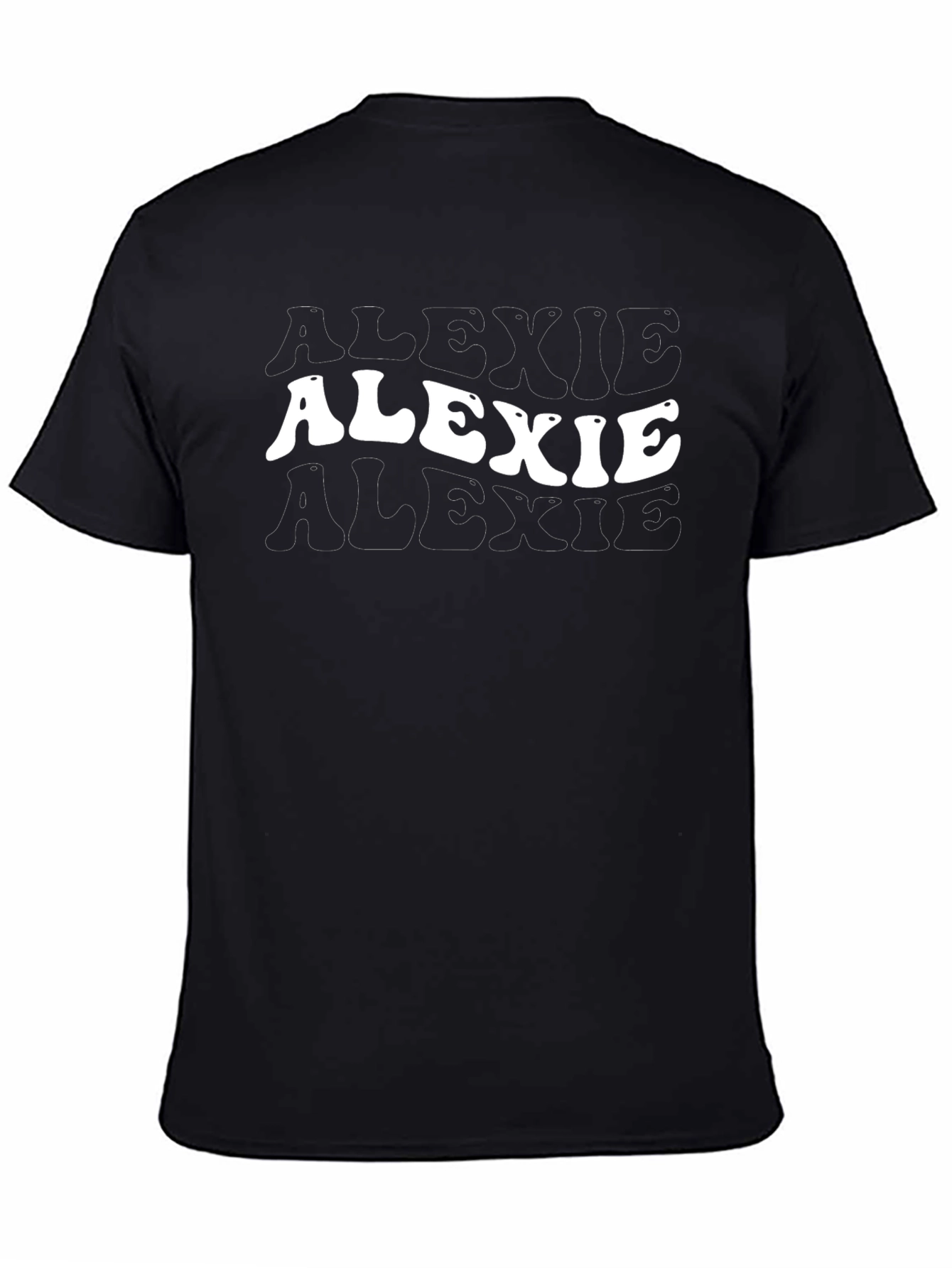 Alexie Retro Graphic T-Shirt - Black