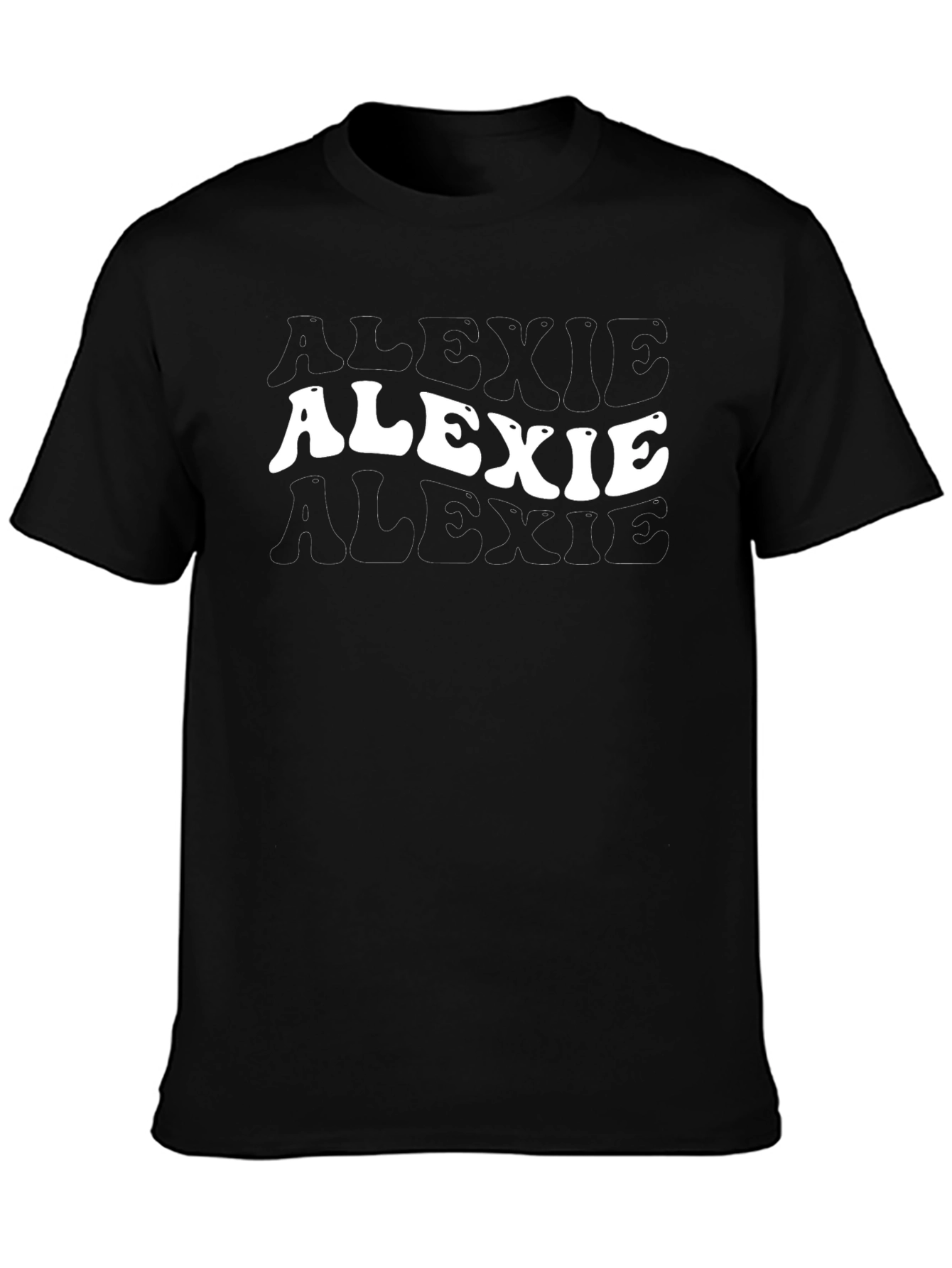 Alexie Retro Graphic T-Shirt - Black