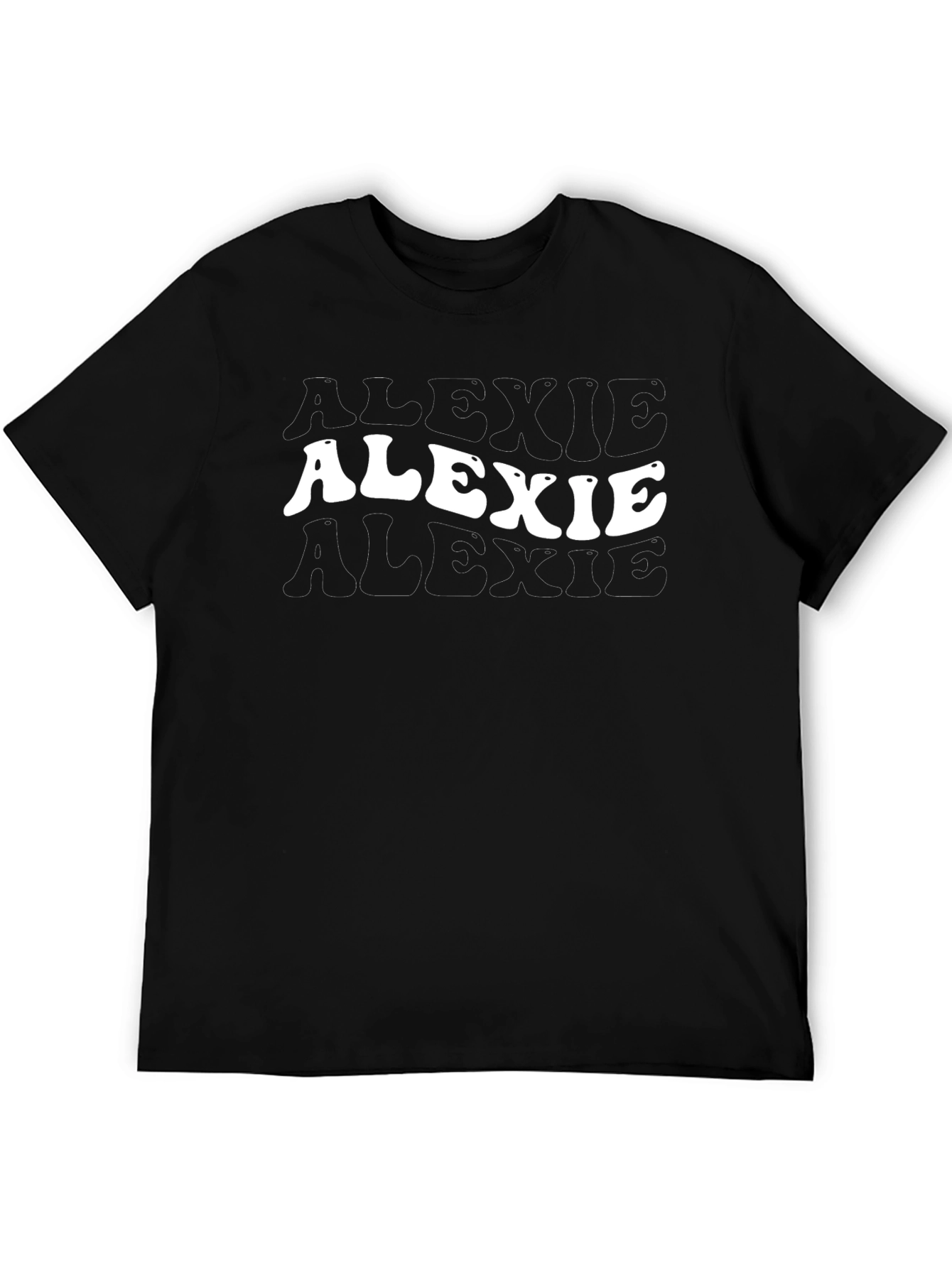 Alexie Retro Graphic T-Shirt - Black