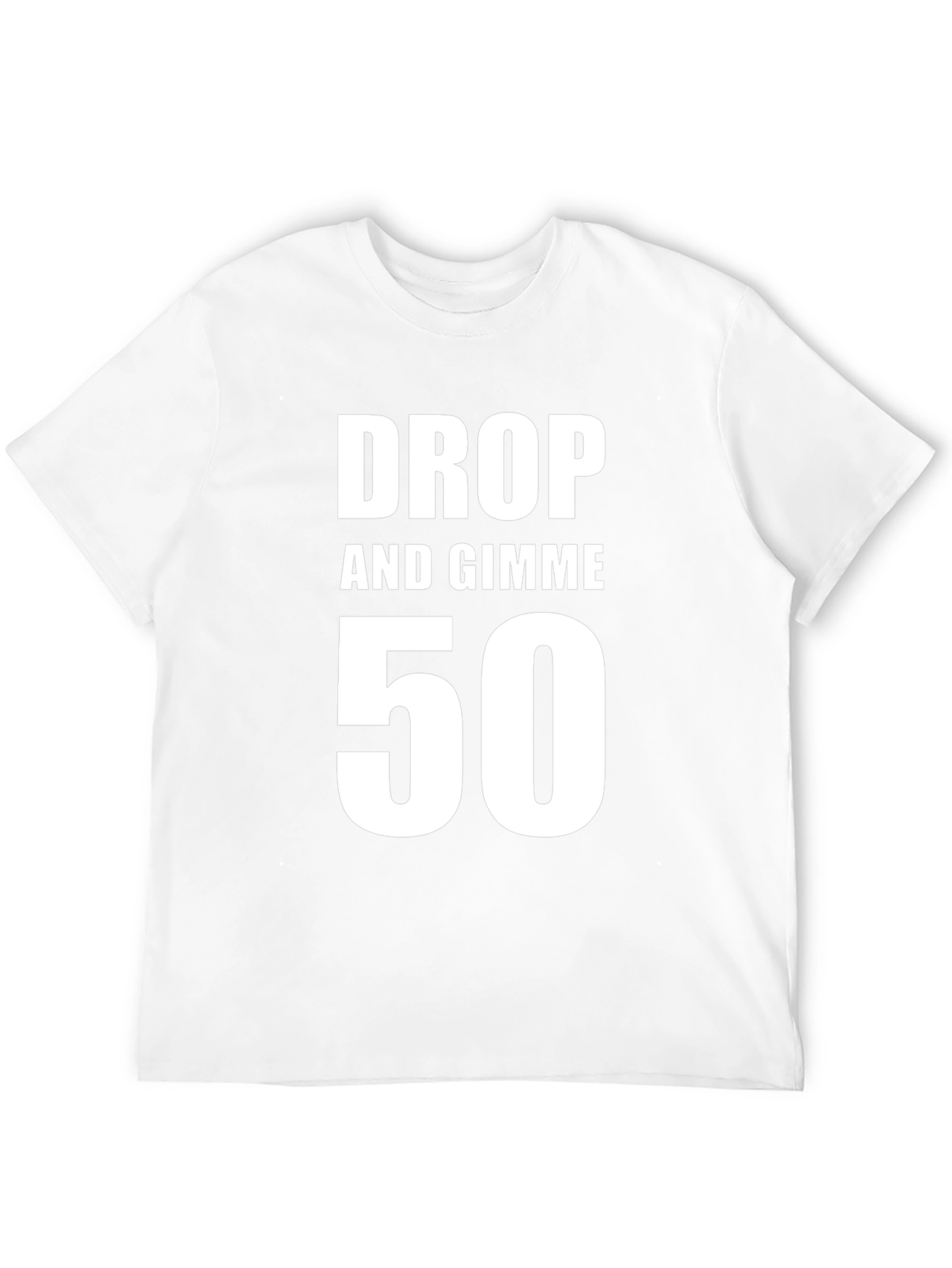 Drop and Gimme 50 T-Shirt - Black Cotton Tee