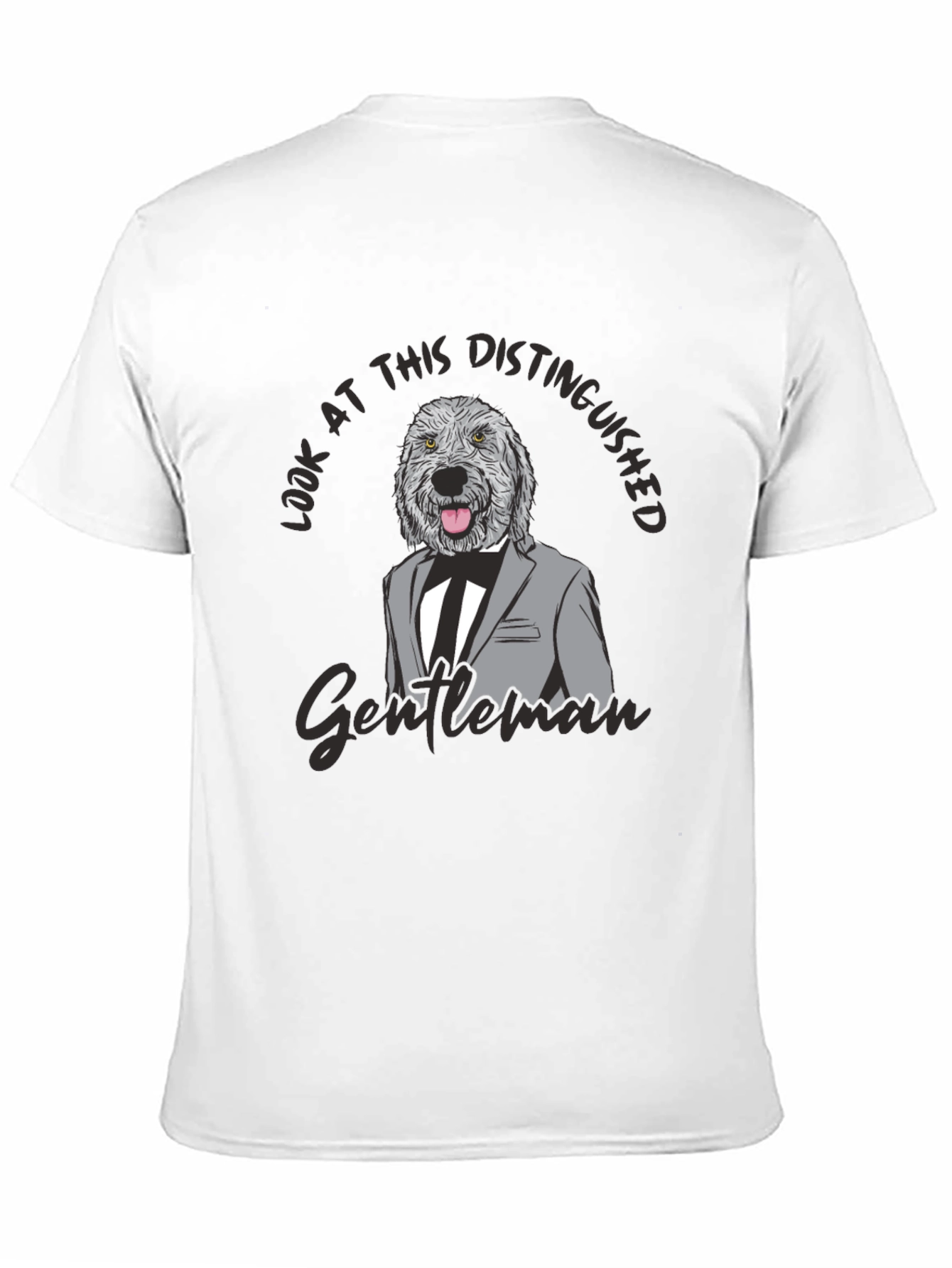 Distinguished Dog Gentleman Graphic T-Shirt
