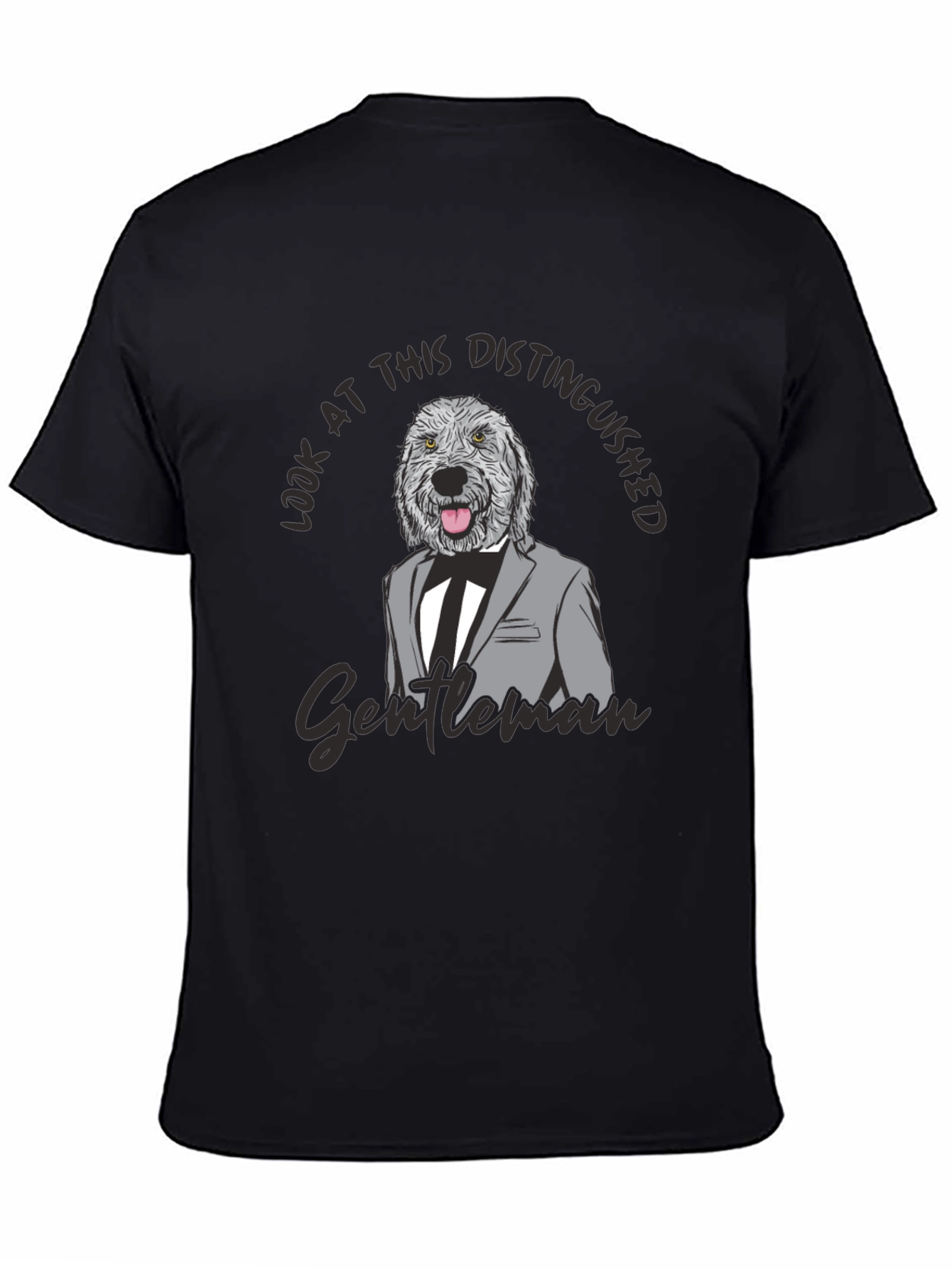 Distinguished Dog Gentleman Graphic T-Shirt