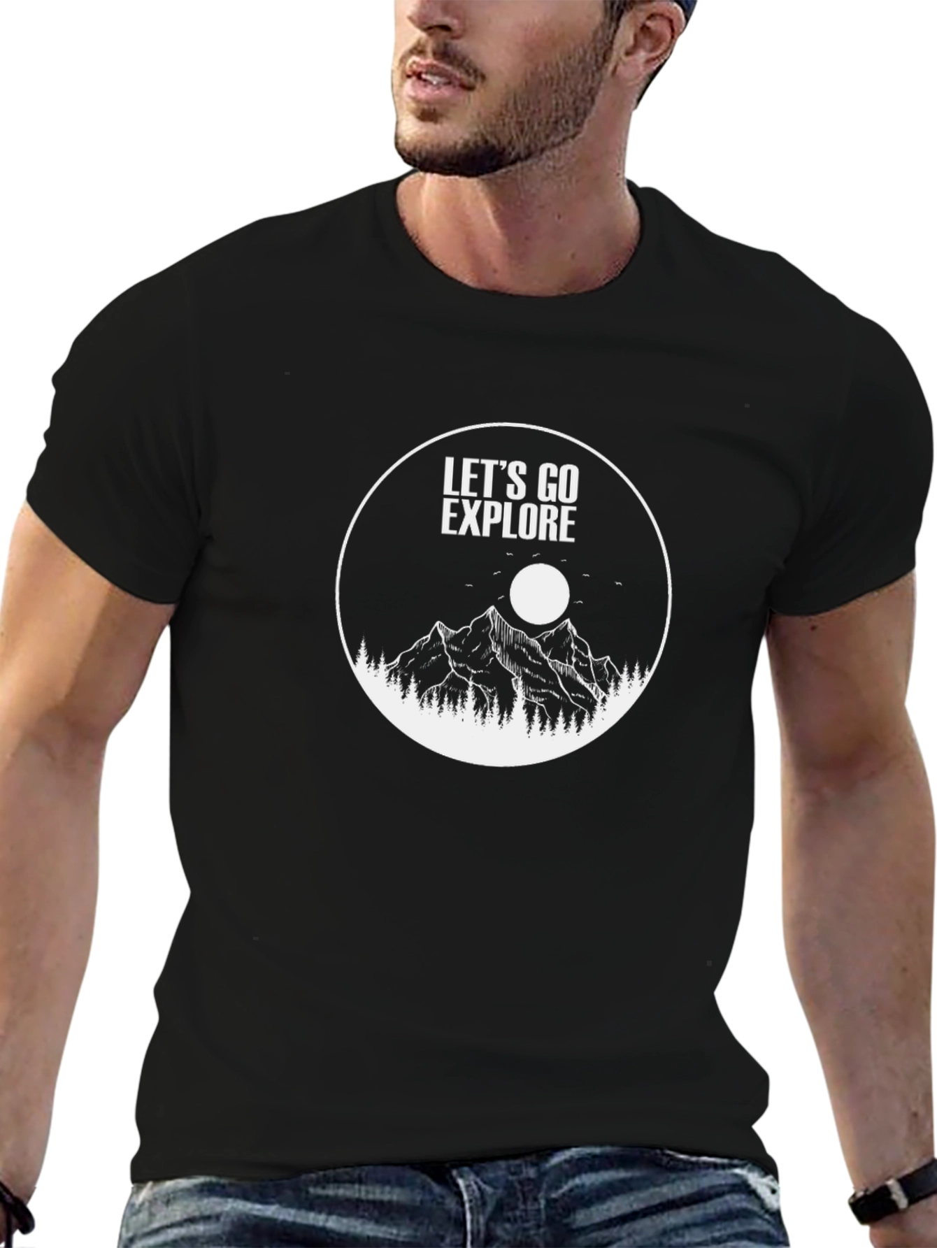 Lets Go Explore Graphic Tee - Adventure Awaits!