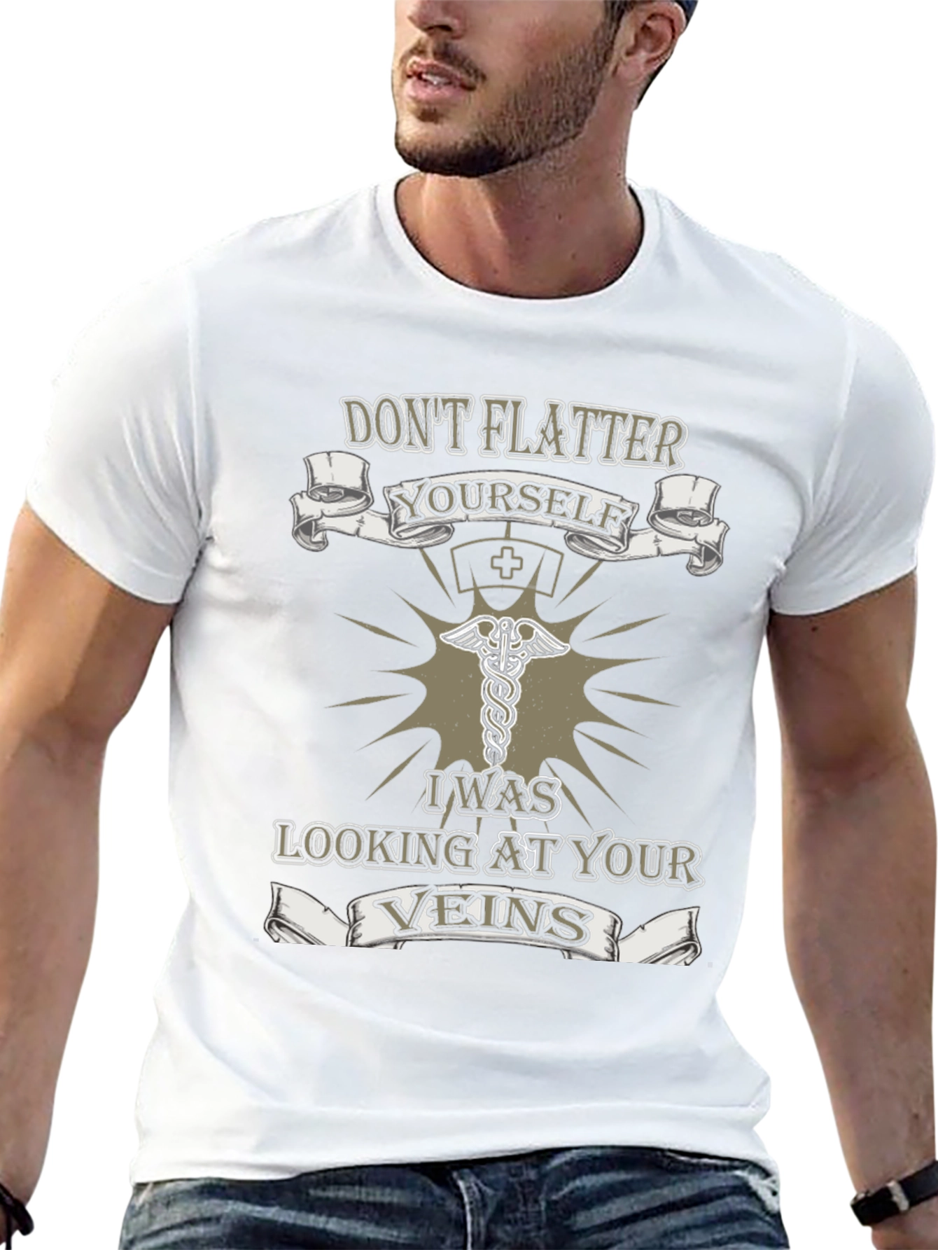 Nurse Vein T-Shirt - Dont Flatter Yourself