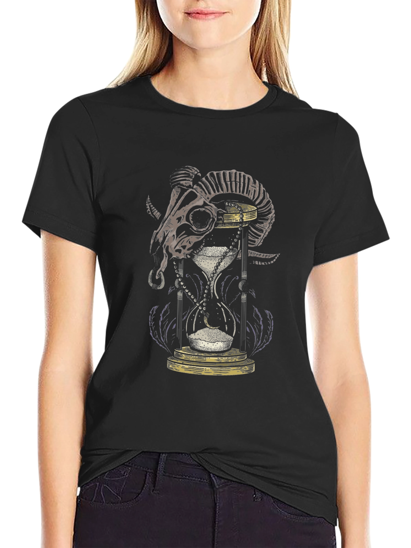 Skull & Hourglass Graphic Tee - Limited Edition