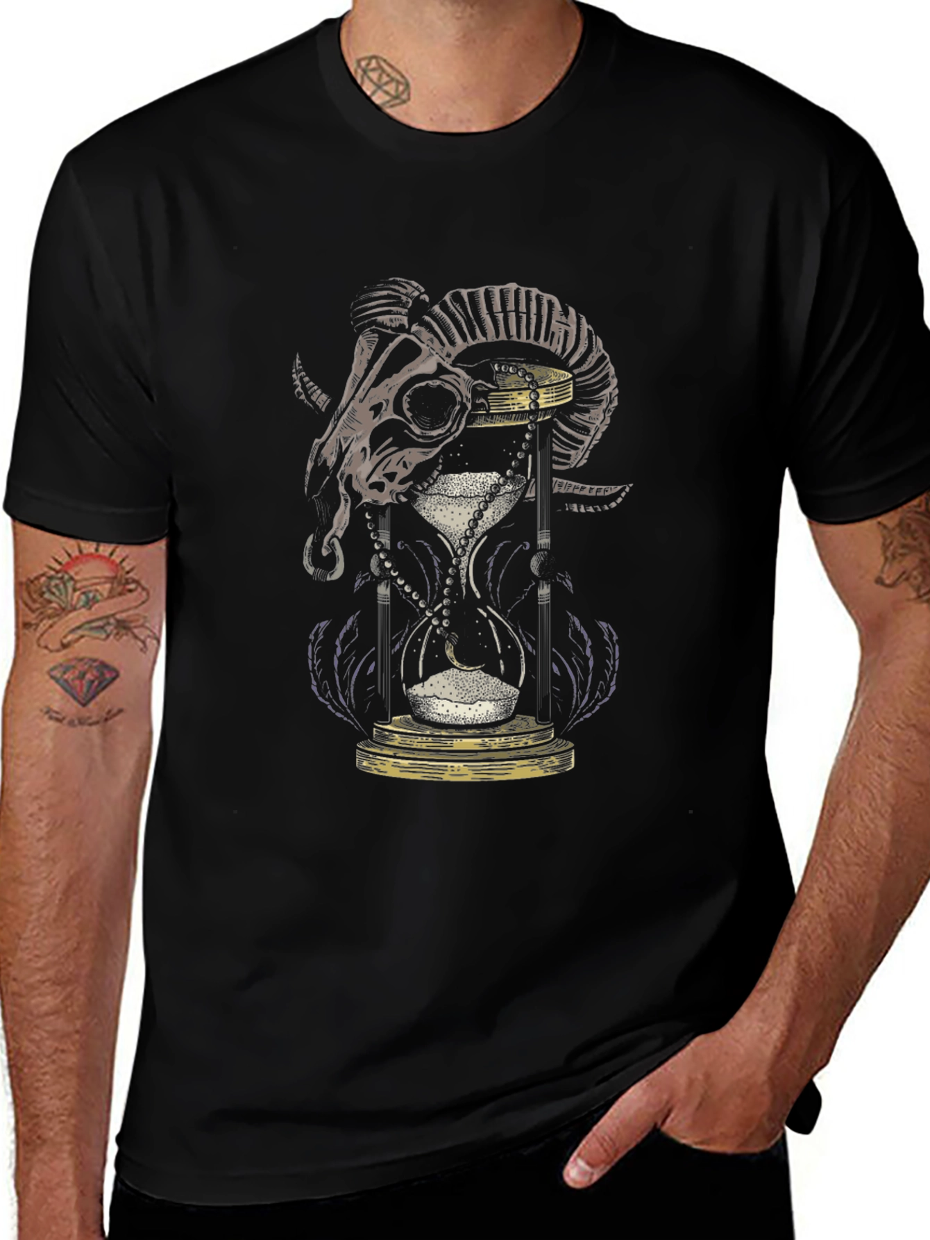 Skull & Hourglass Graphic Tee - Limited Edition