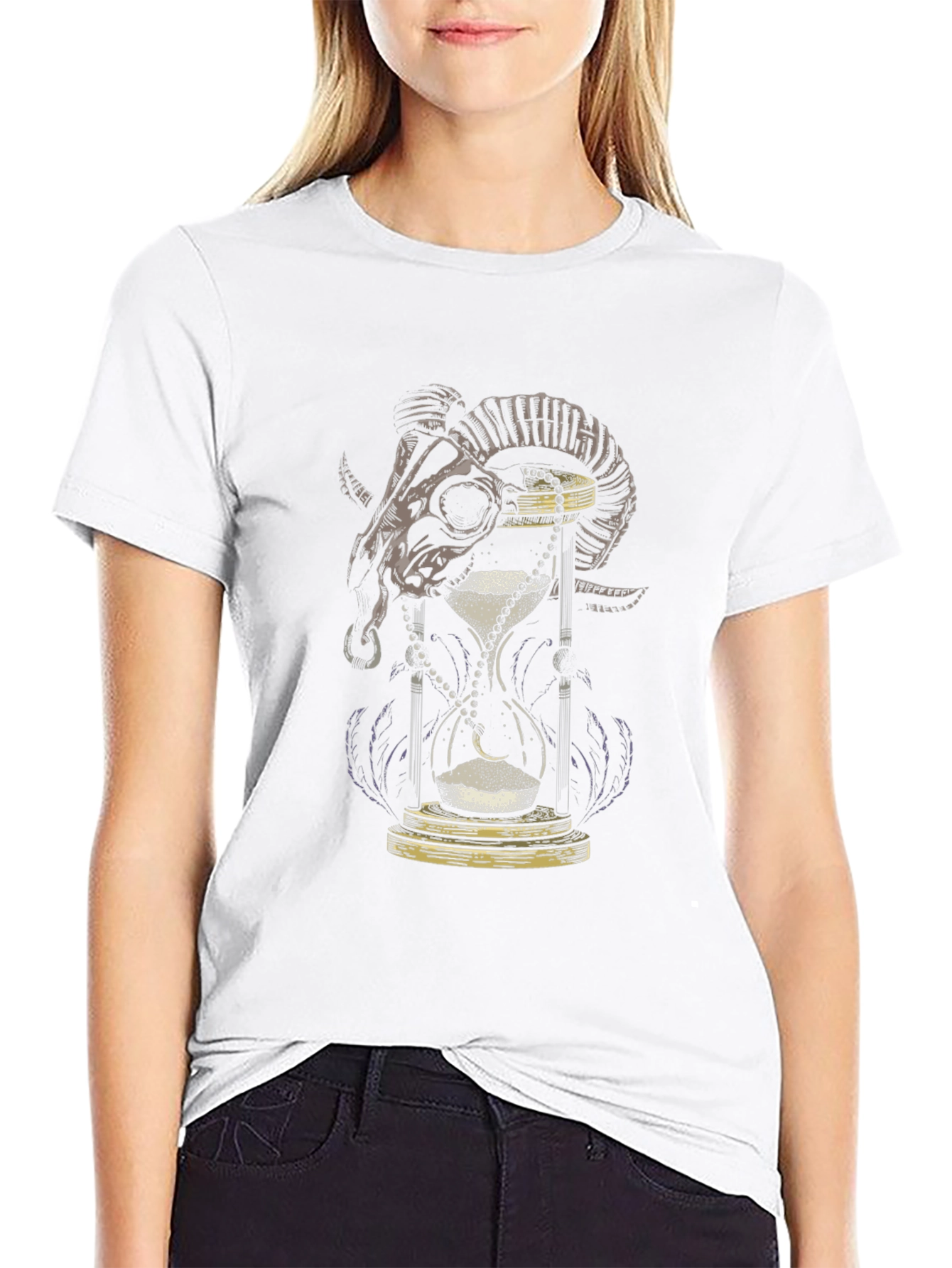 Skull & Hourglass Graphic Tee - Limited Edition