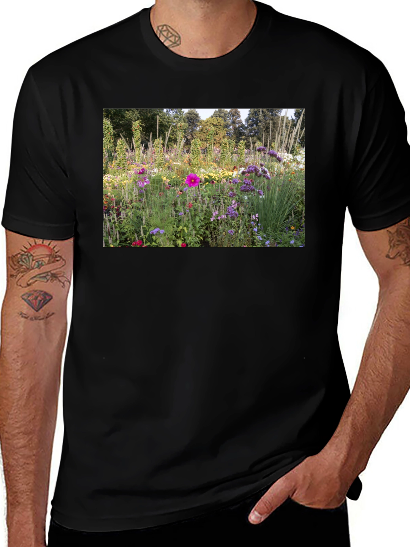 Floral Garden T-Shirt: Nature Inspired Design