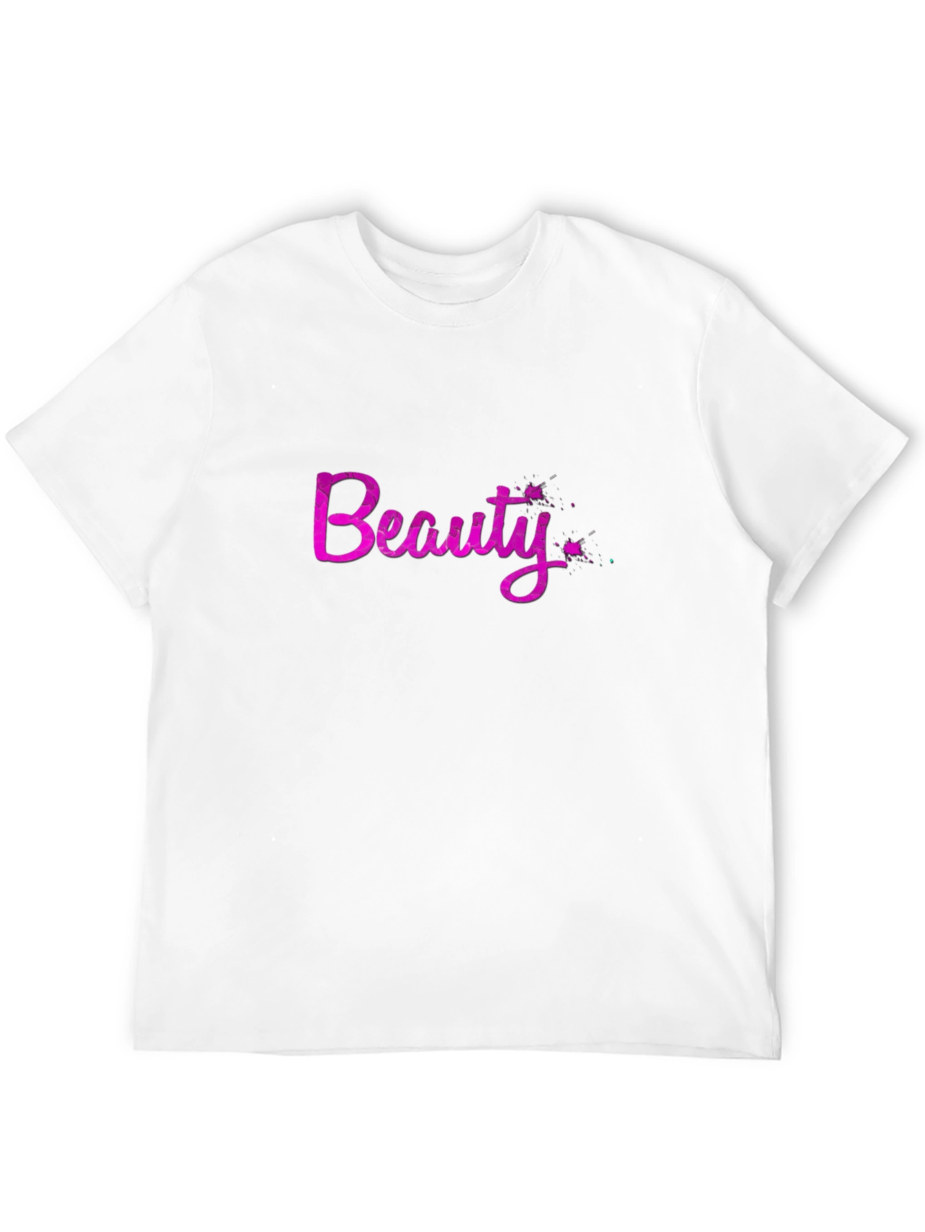 Beauty Graphic Tee - Stylish Black Casual T-Shirt