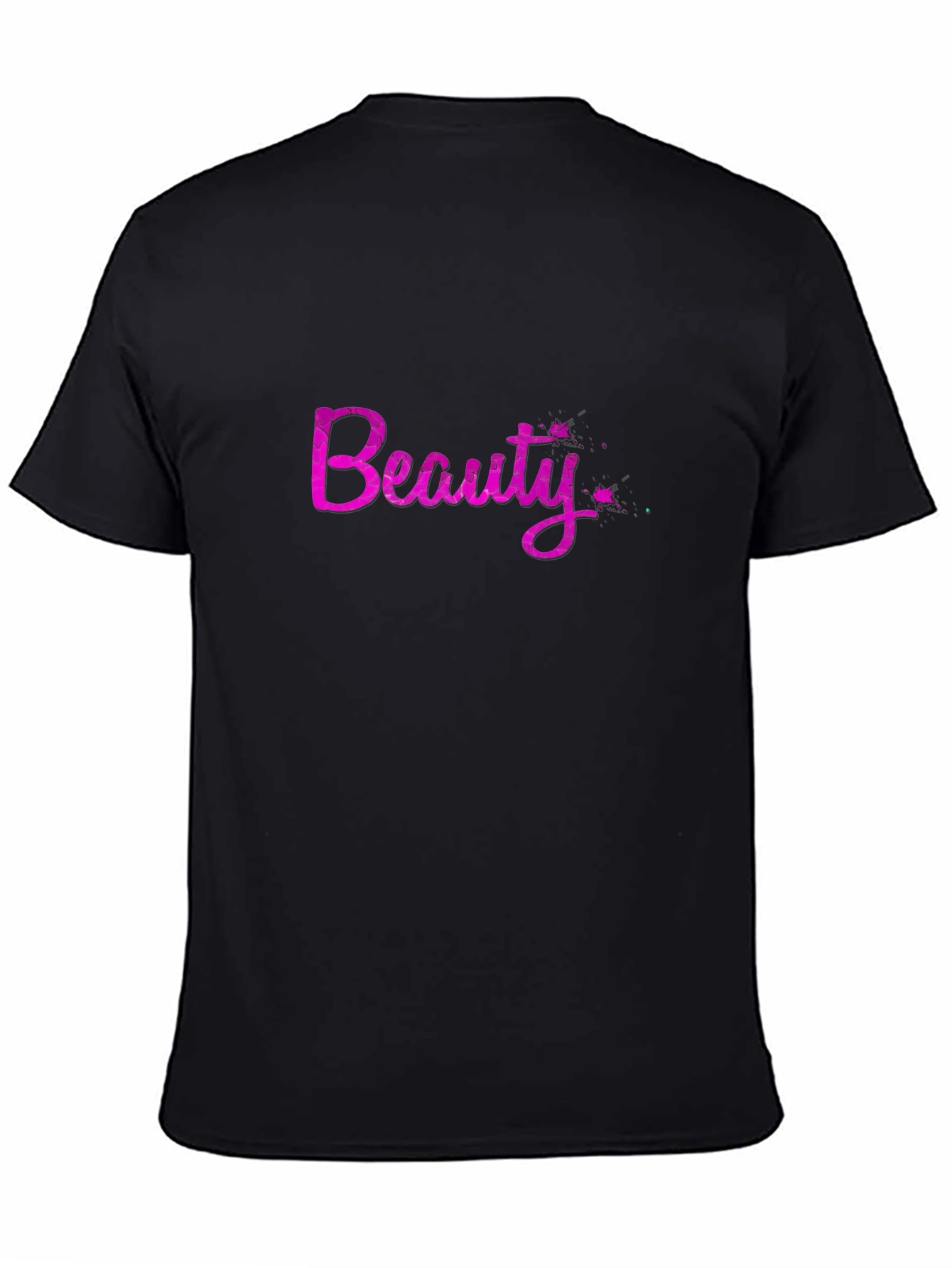 Beauty Graphic Tee - Stylish Black Casual T-Shirt