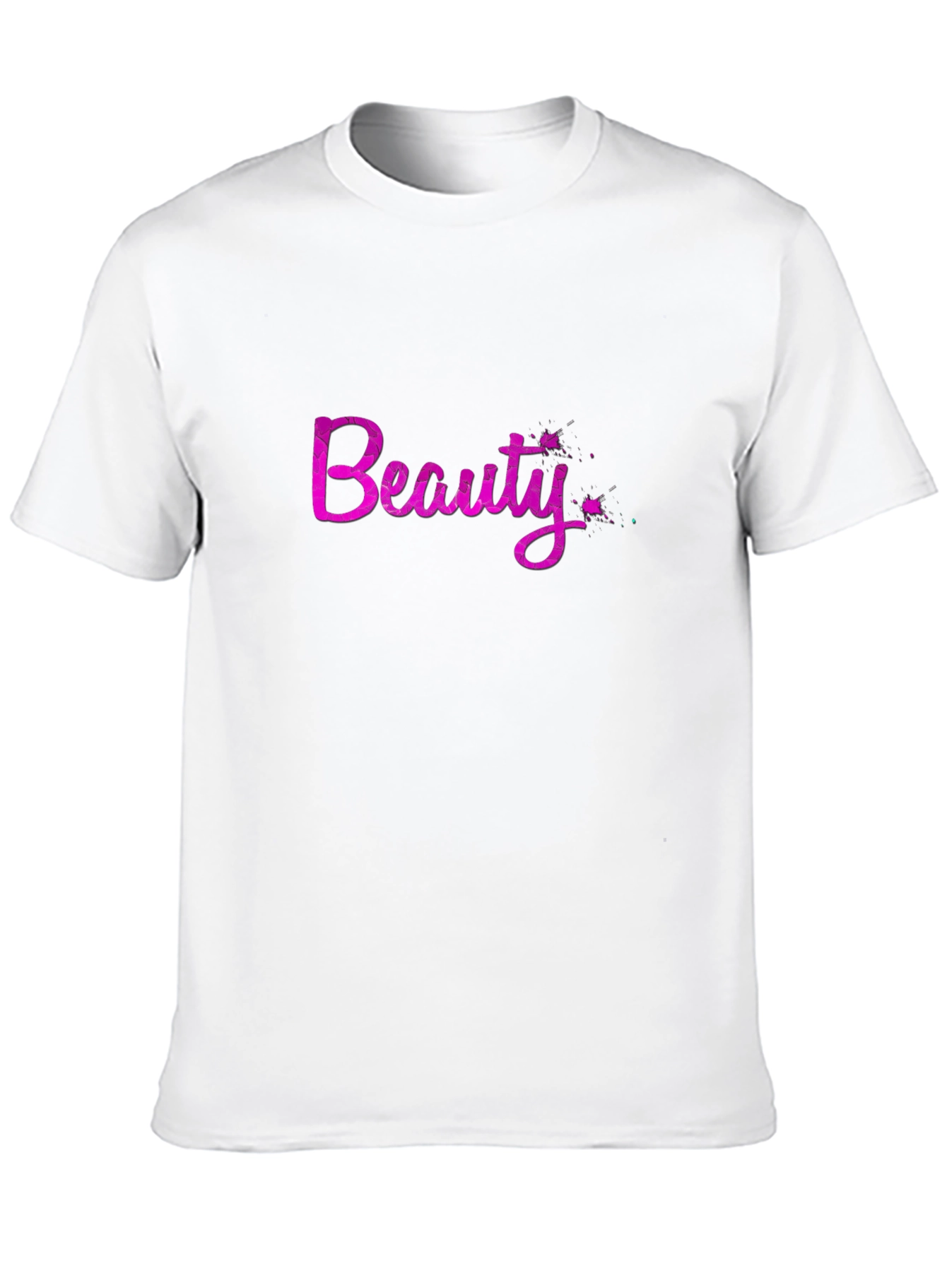 Beauty Graphic Tee - Stylish Black Casual T-Shirt
