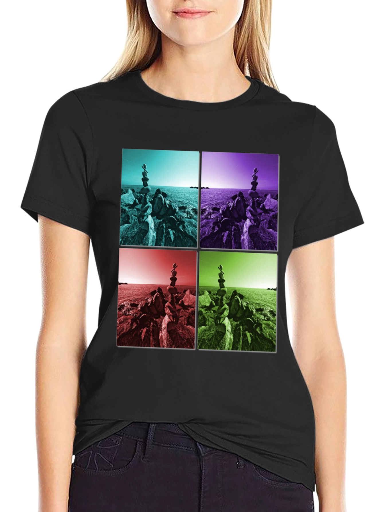 Abstract Stacked Rocks T-Shirt
